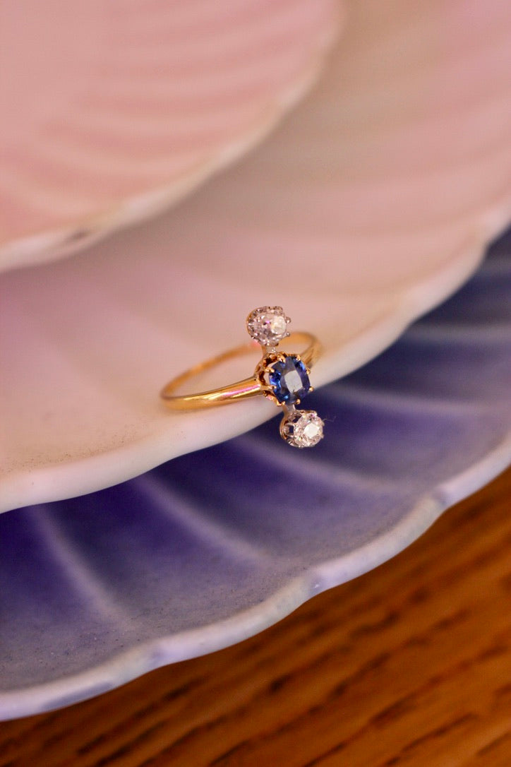French Antique Diamond Duchess Ring