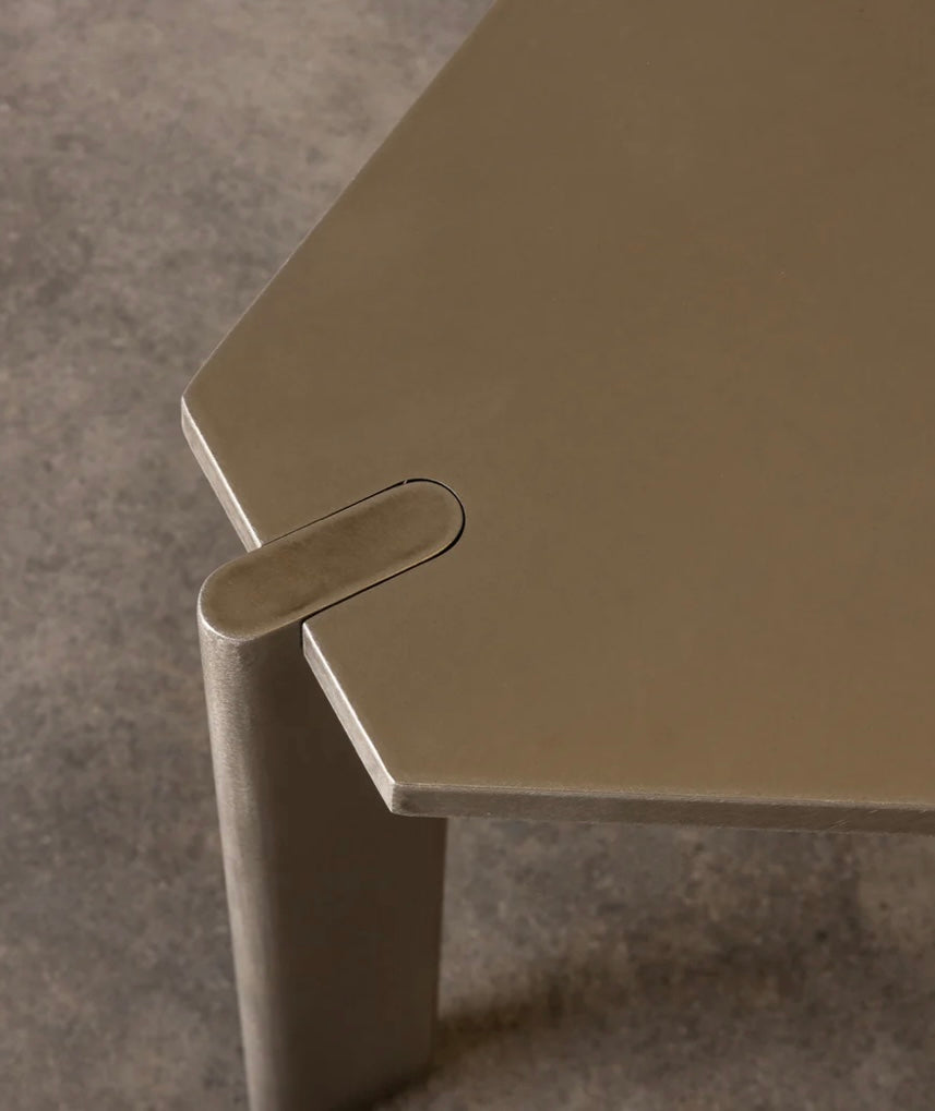 Yuuki Stainless Steel Side Table by Rachel Donath