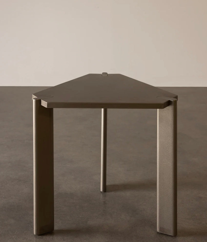 Yuuki Stainless Steel Side Table by Rachel Donath