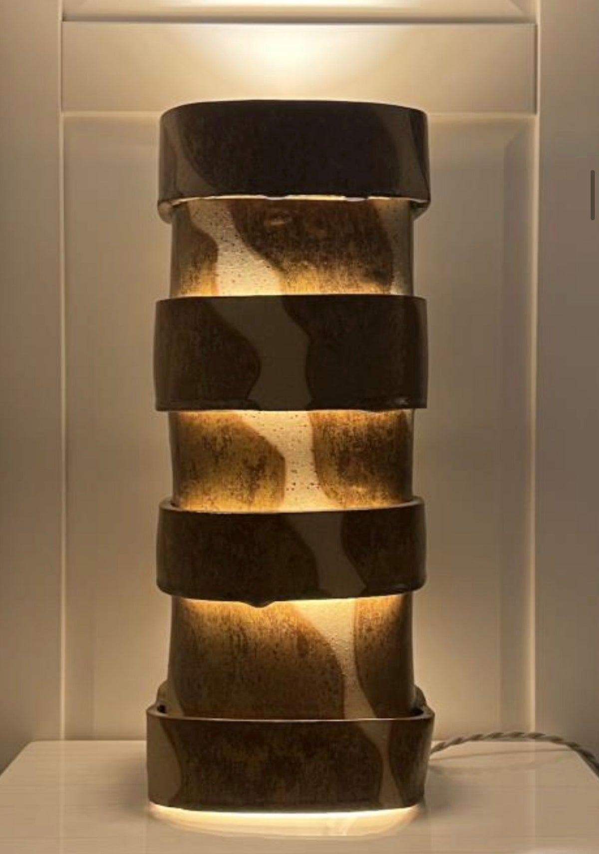 LAYERS Glazed Table Lamp by Katia Langeard