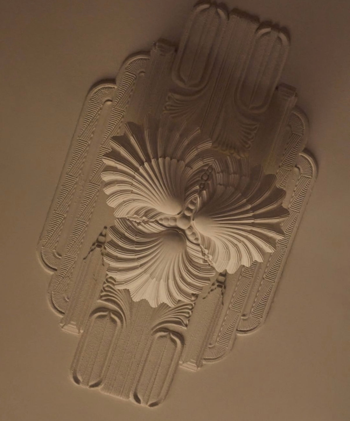 French Plaster Shell Chandelier — Contemporary Design