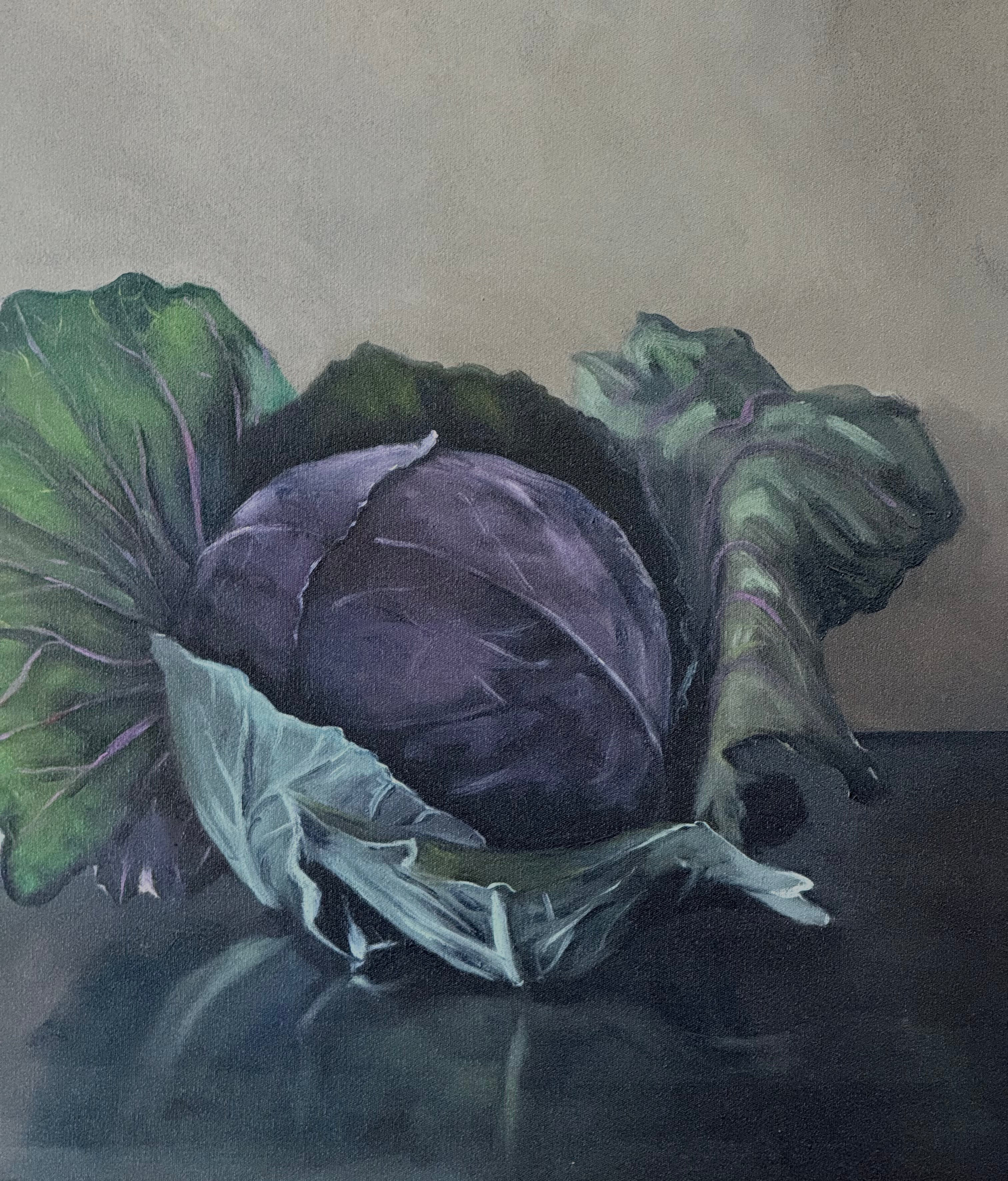 “Red Cabbage” by Llael McDonald – Original Signed Oil on Canvas