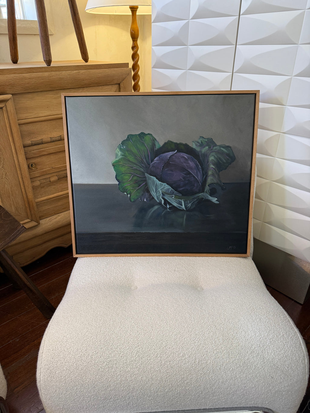 “Red Cabbage” by Llael McDonald – Original Signed Oil on Canvas