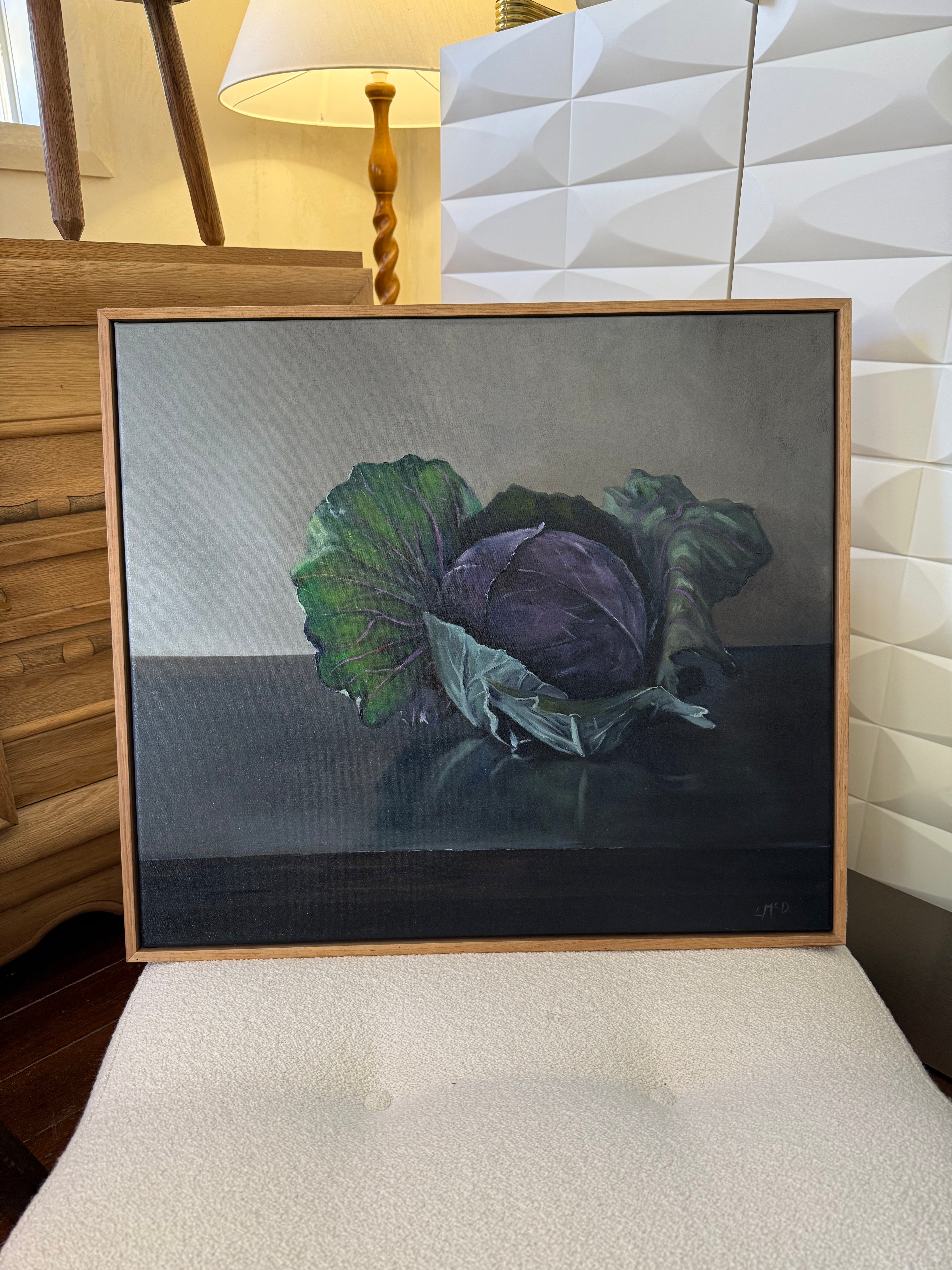 “Red Cabbage” by Llael McDonald – Original Signed Oil on Canvas