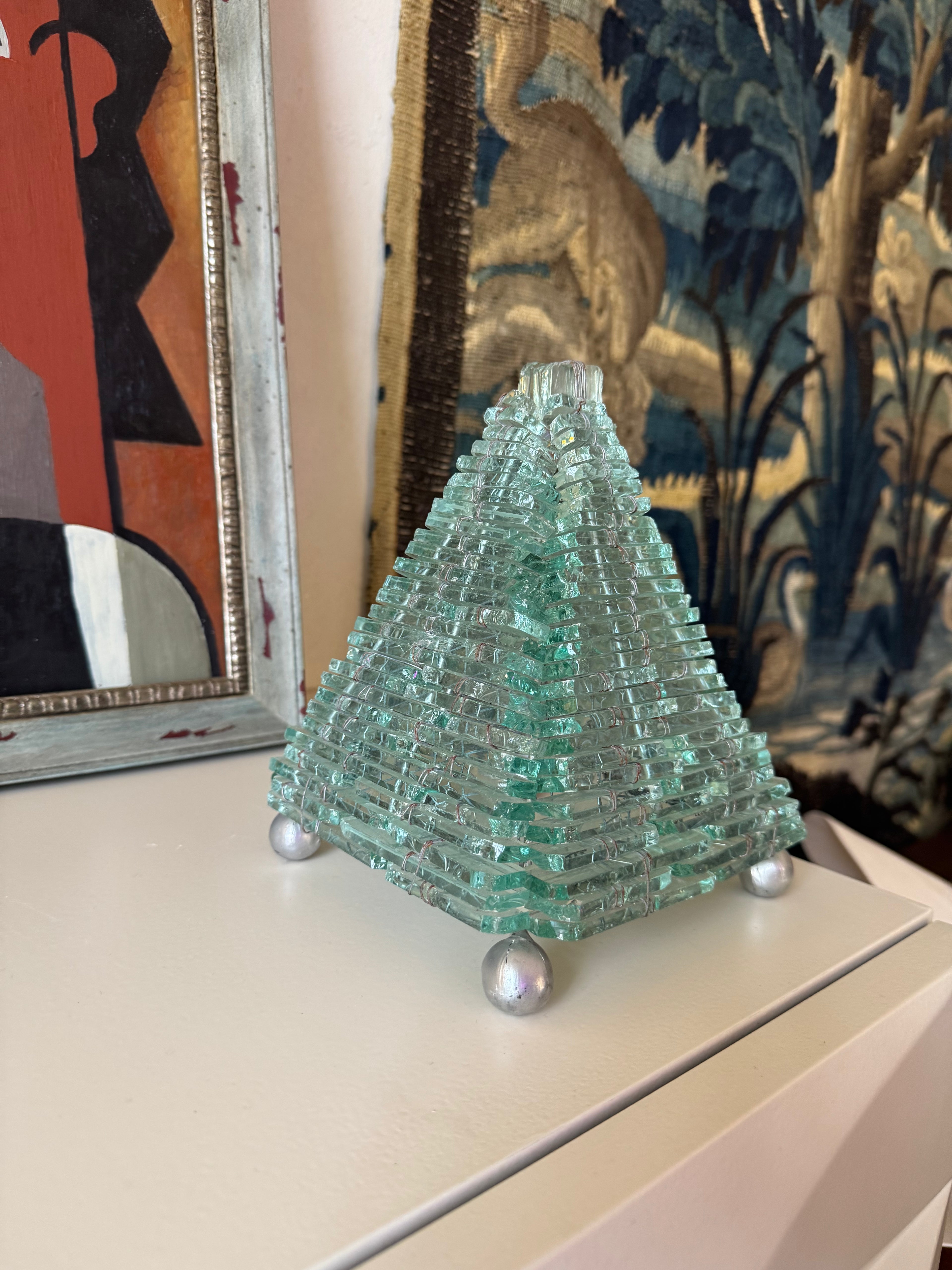 Fontana Arte Murano Glass Table Lamp, Mid-20th Century Italy