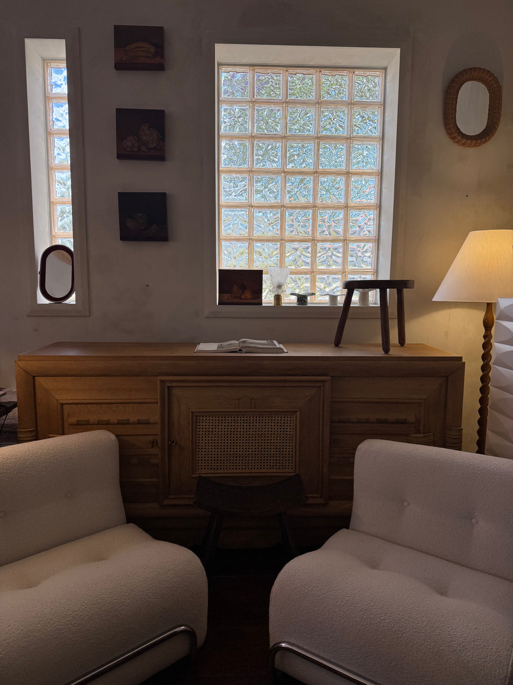 Charles Dudouyt French Oak Sideboard 1930s France