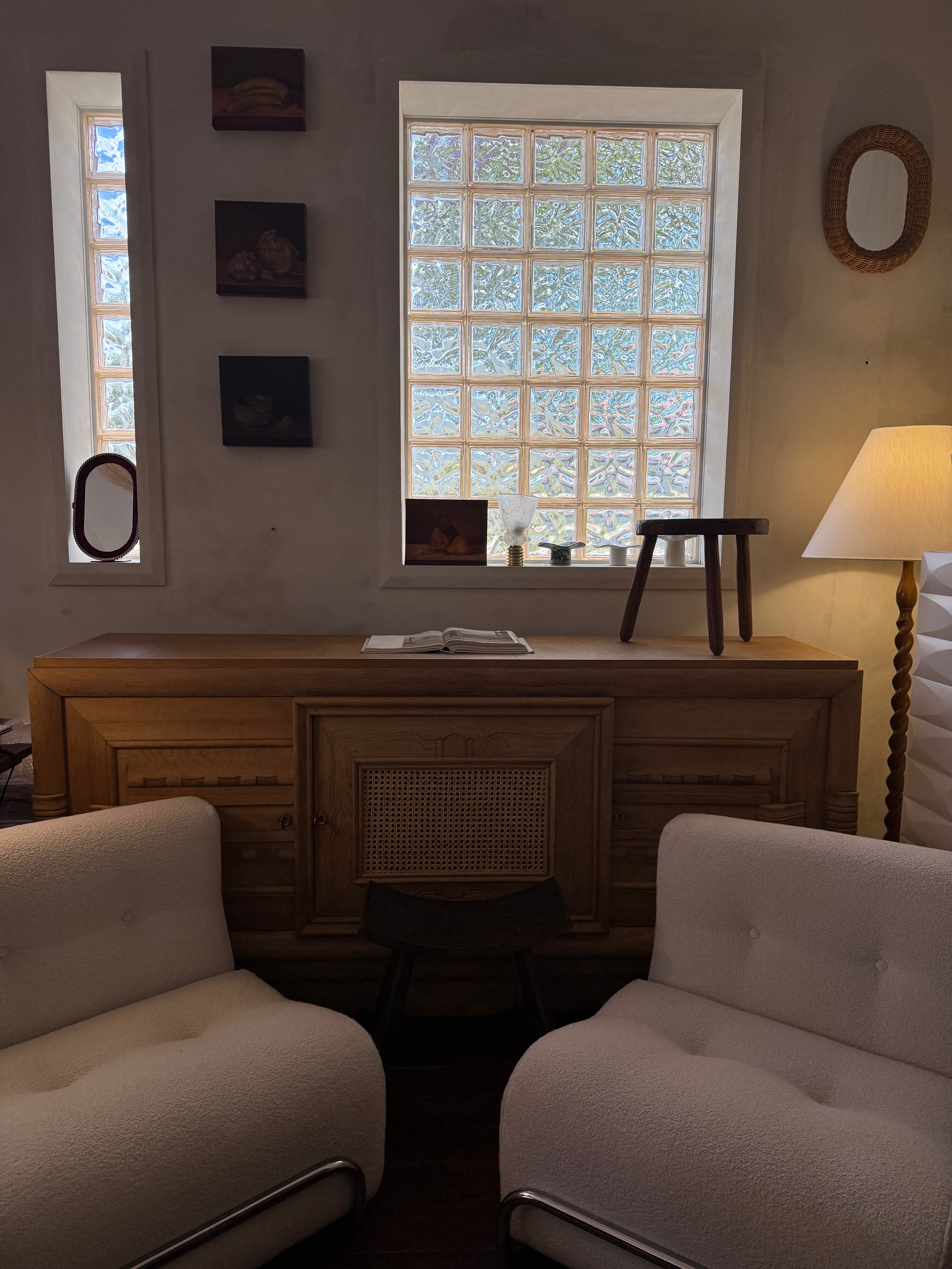 Charles Dudouyt French Oak Sideboard 1930s France