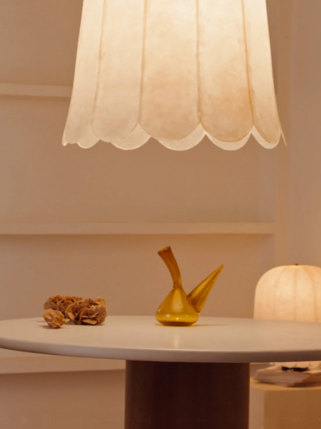 Feather hand cut paper and fibreglass Pendant by Jorge Kilzi