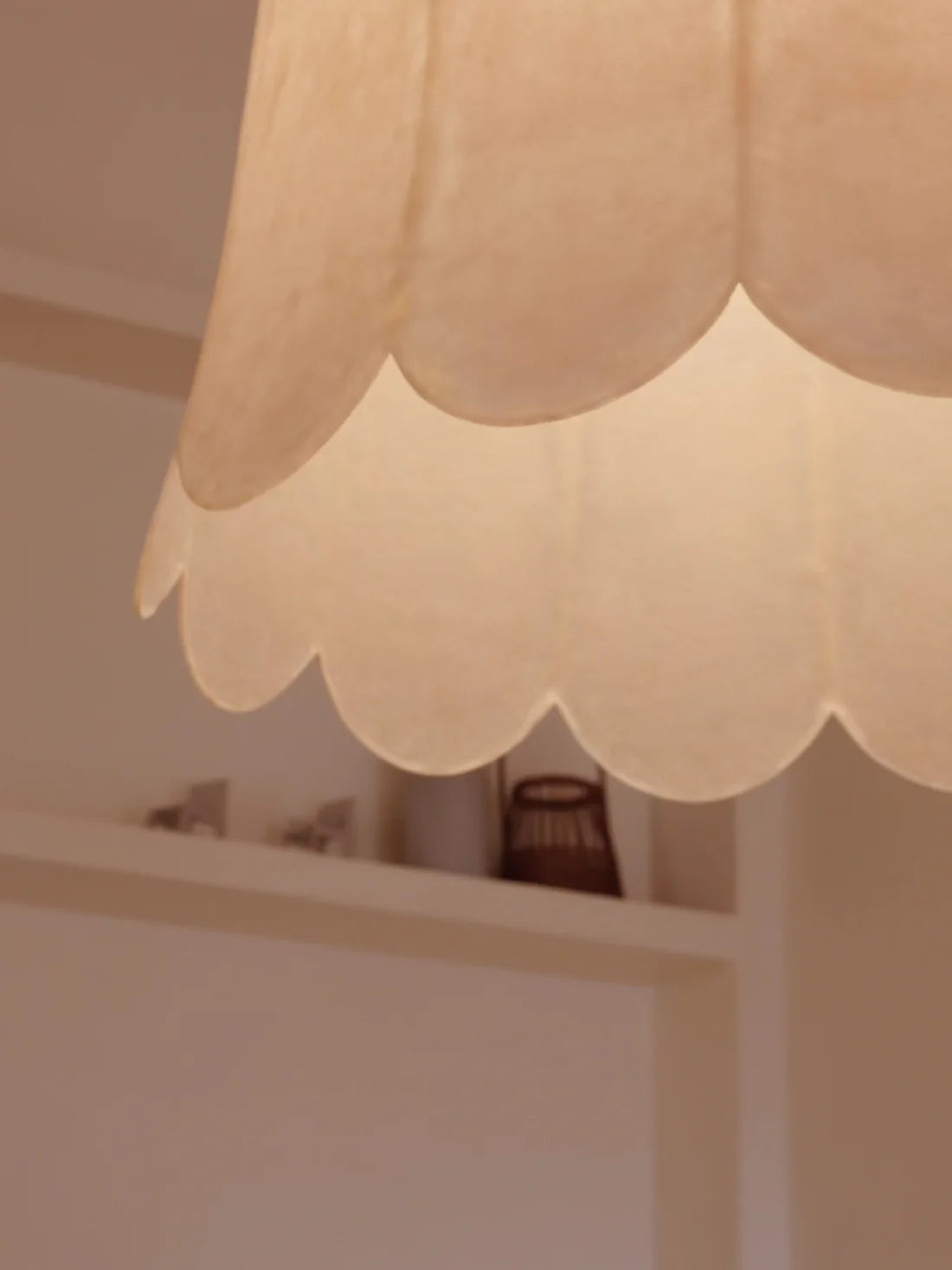 Feather hand cut paper and fibreglass Pendant by Jorge Kilzi