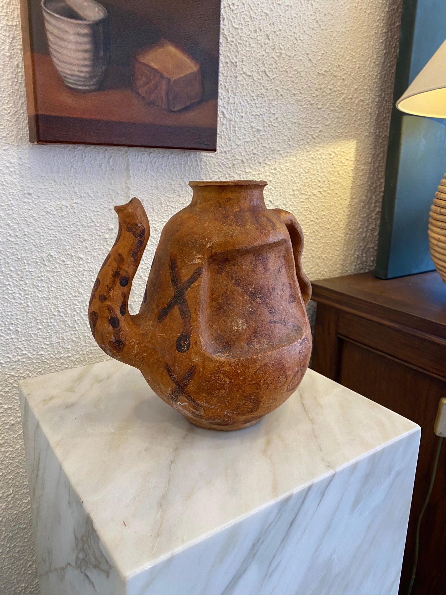 French 1960s Terracotta Pitcher