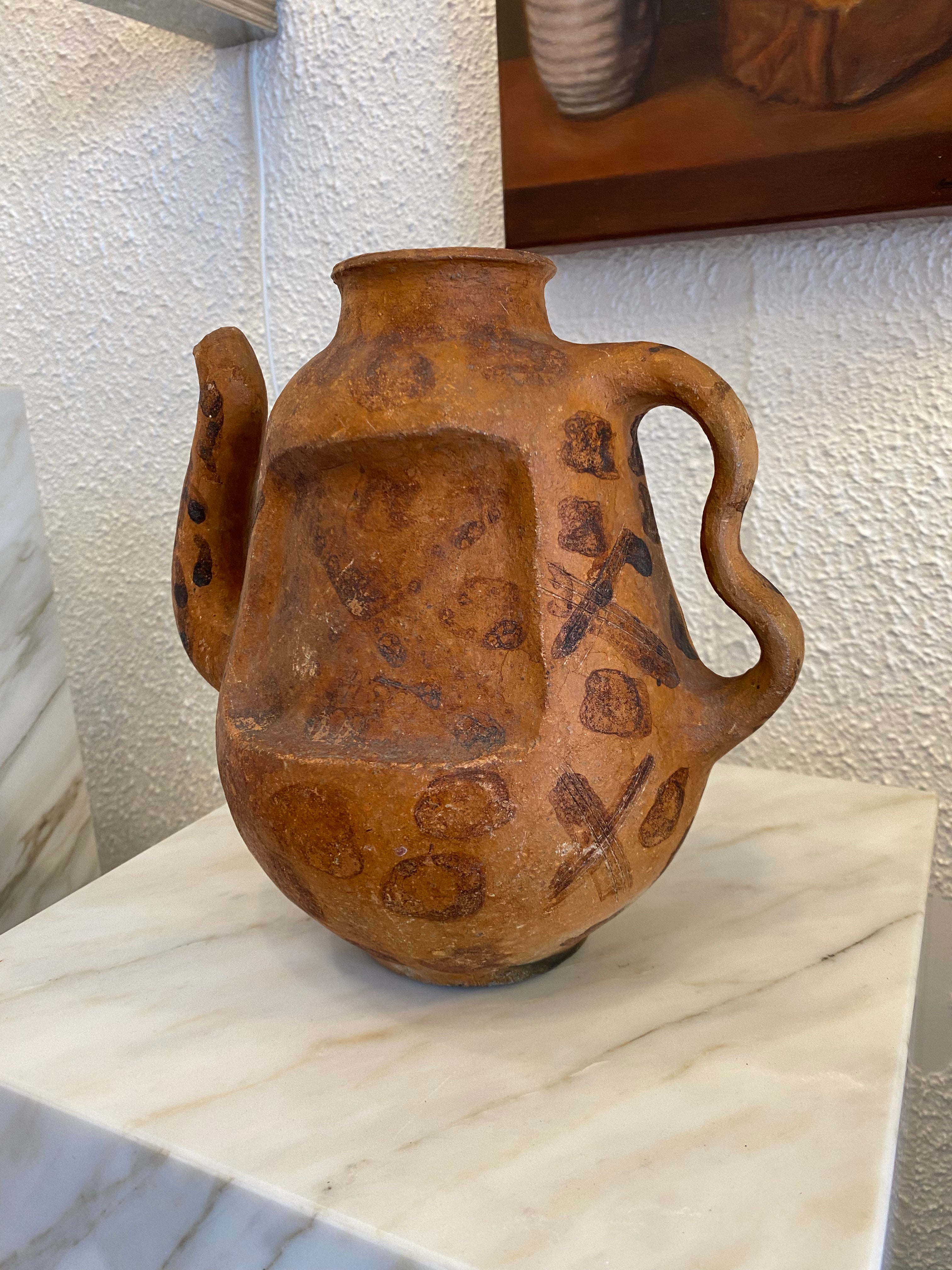French 1960s Terracotta Pitcher
