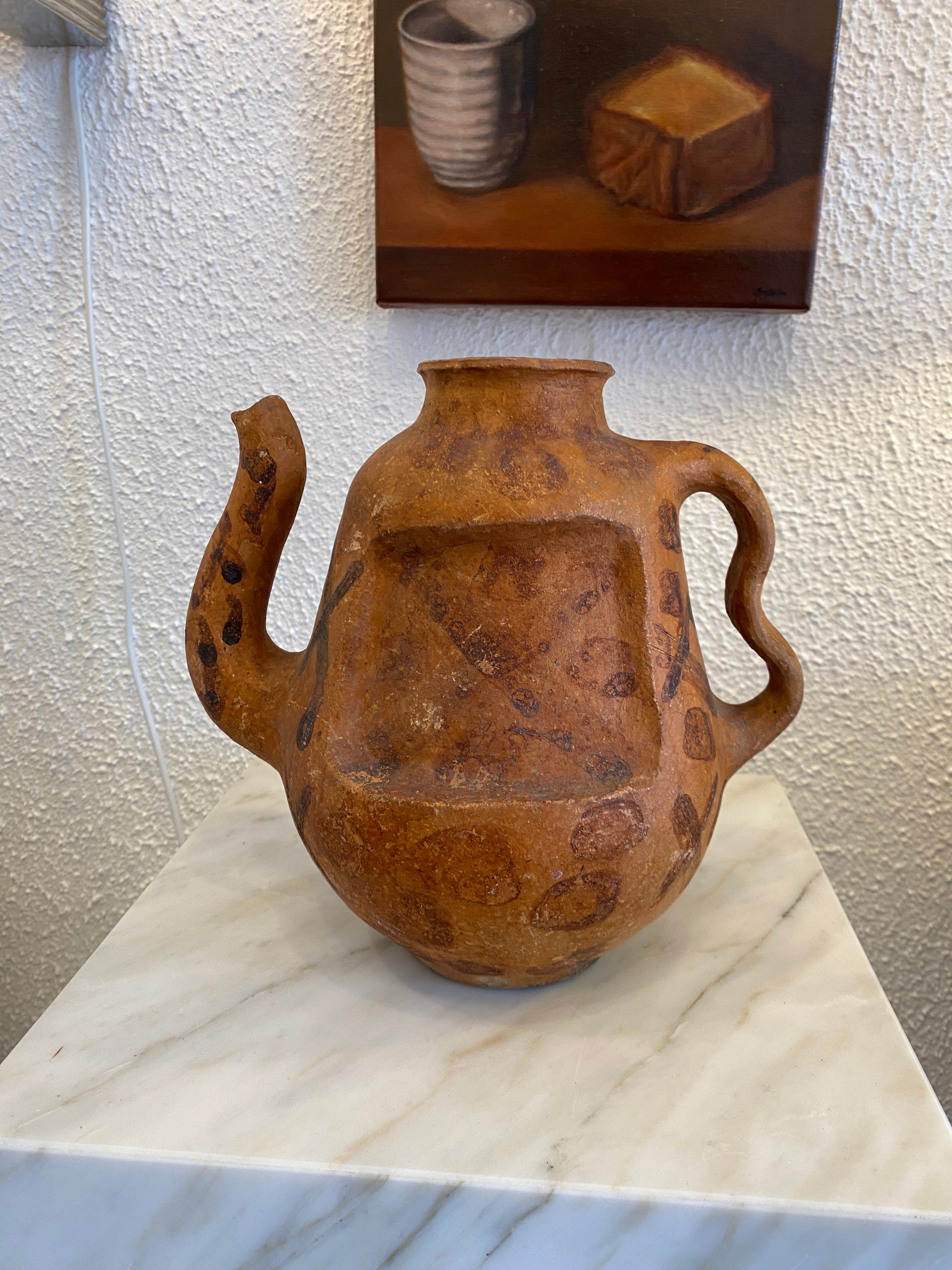 French 1960s Terracotta Pitcher