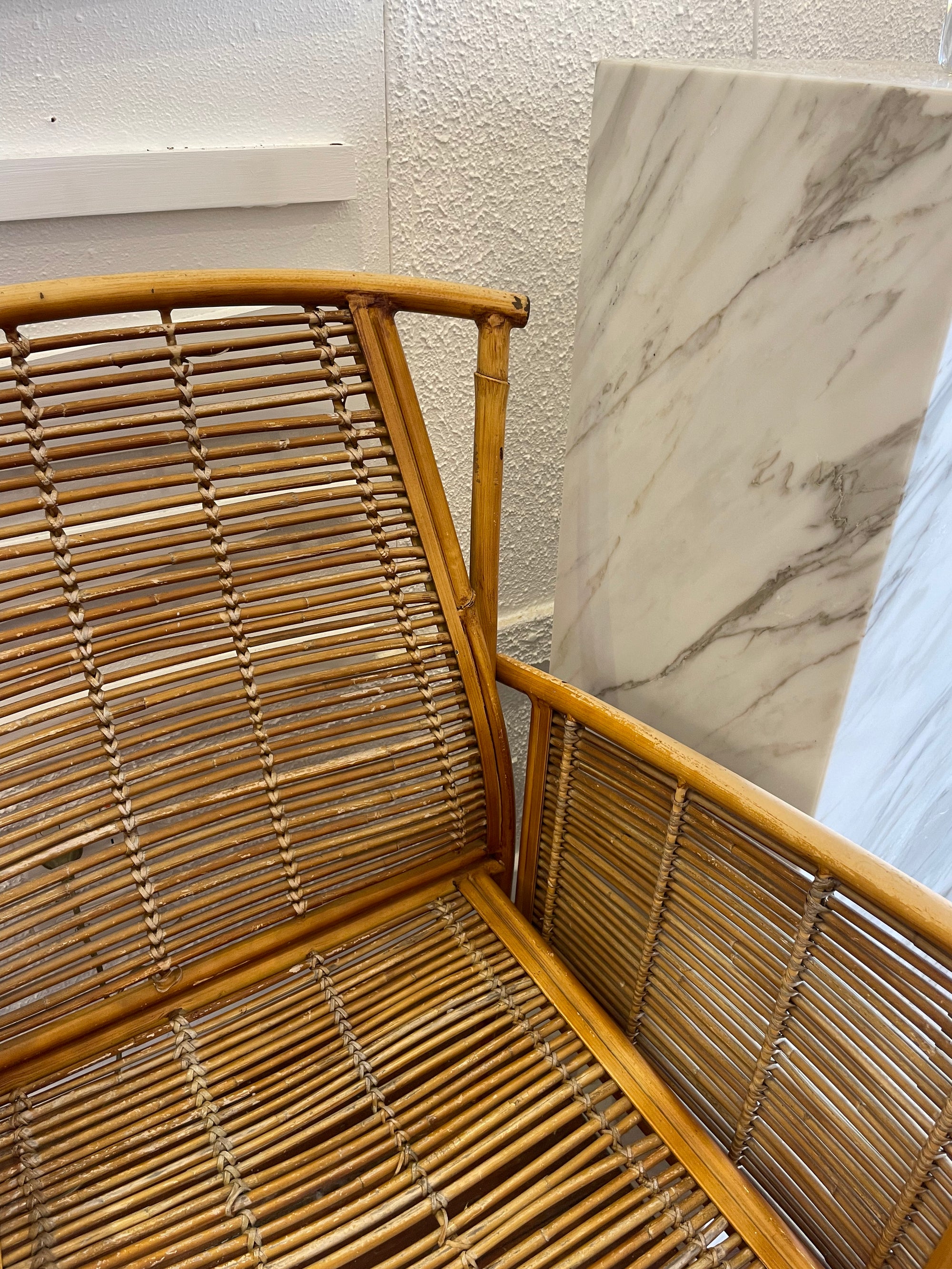 Mid Century French Bamboo Chair