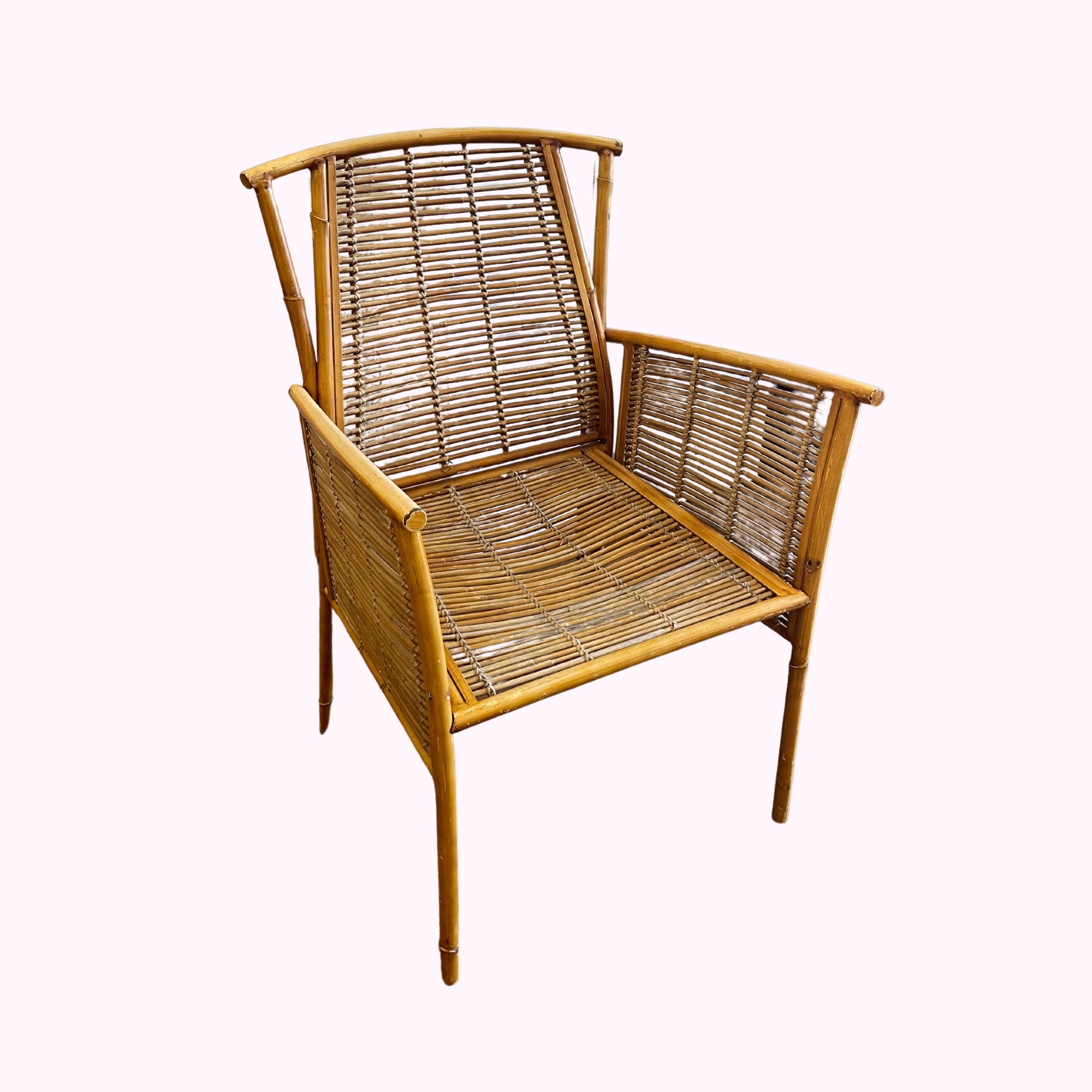 Mid Century French Bamboo Chair