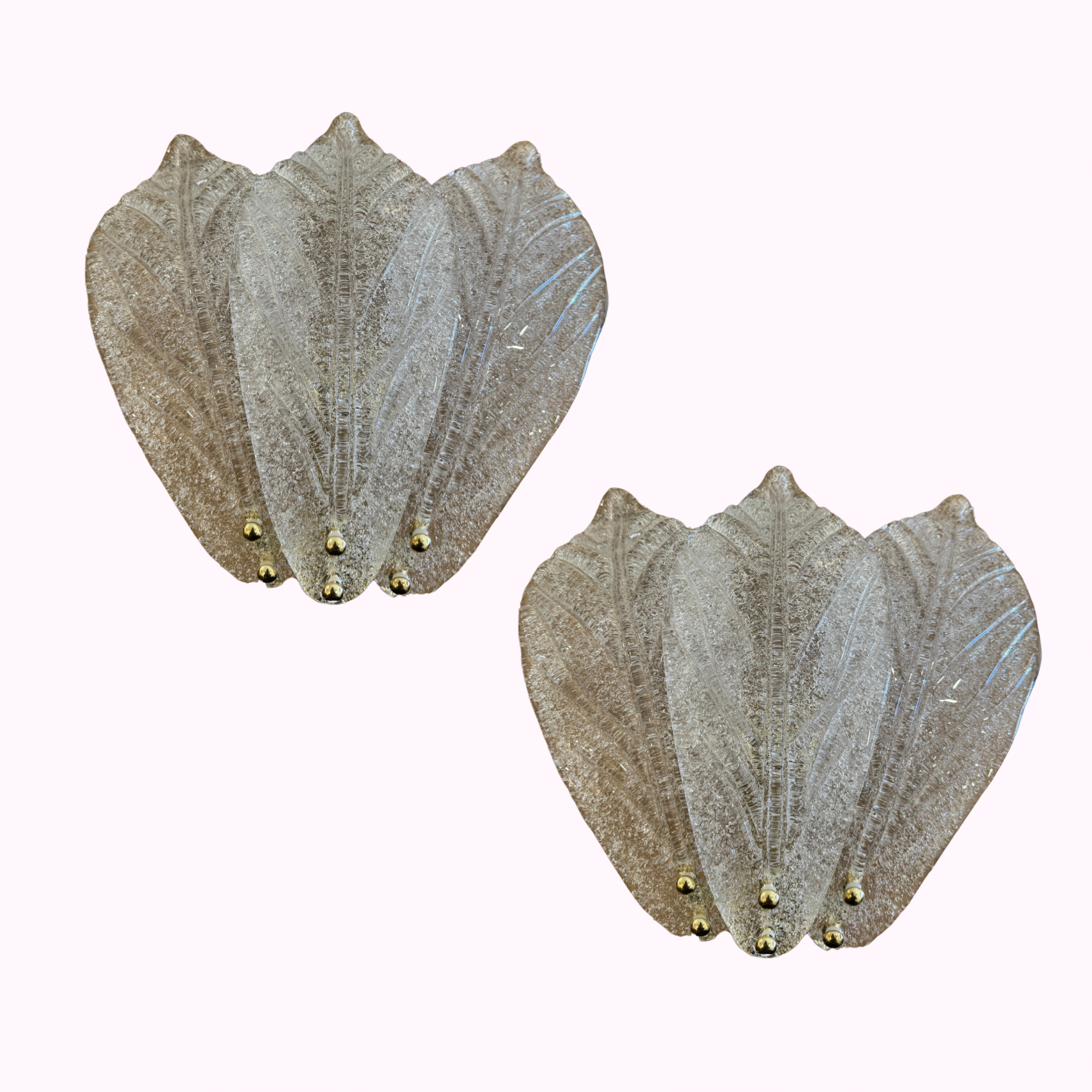 Pair of 1960s Murano Sconces