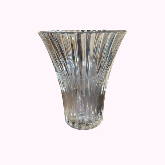 Mid Century French Crystal Vase