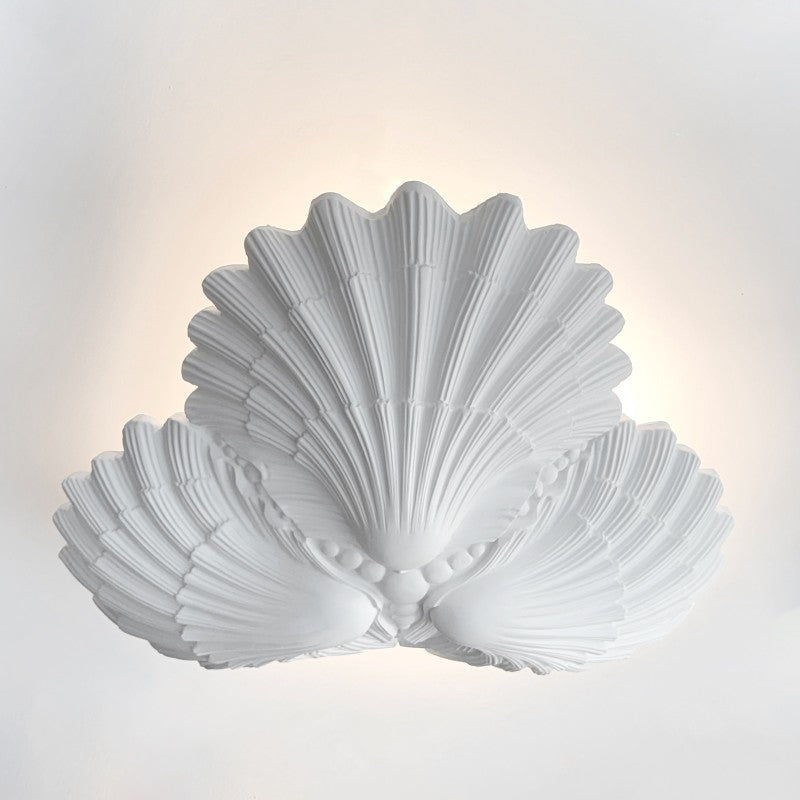 French Plaster Shell Chandelier — Contemporary Design