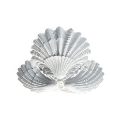French Plaster Shell Chandelier — Contemporary Design