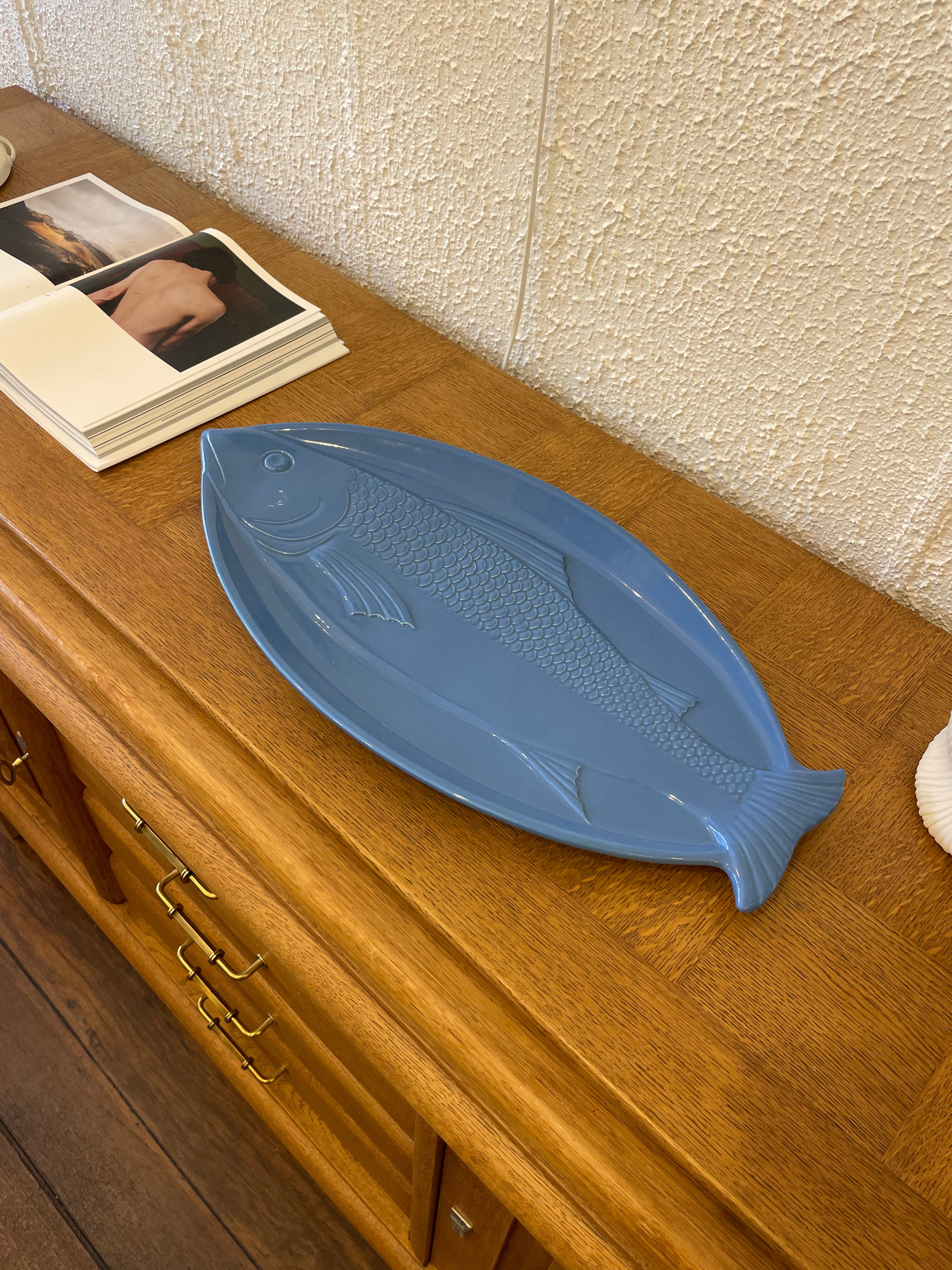 Fish 1950s France Platter