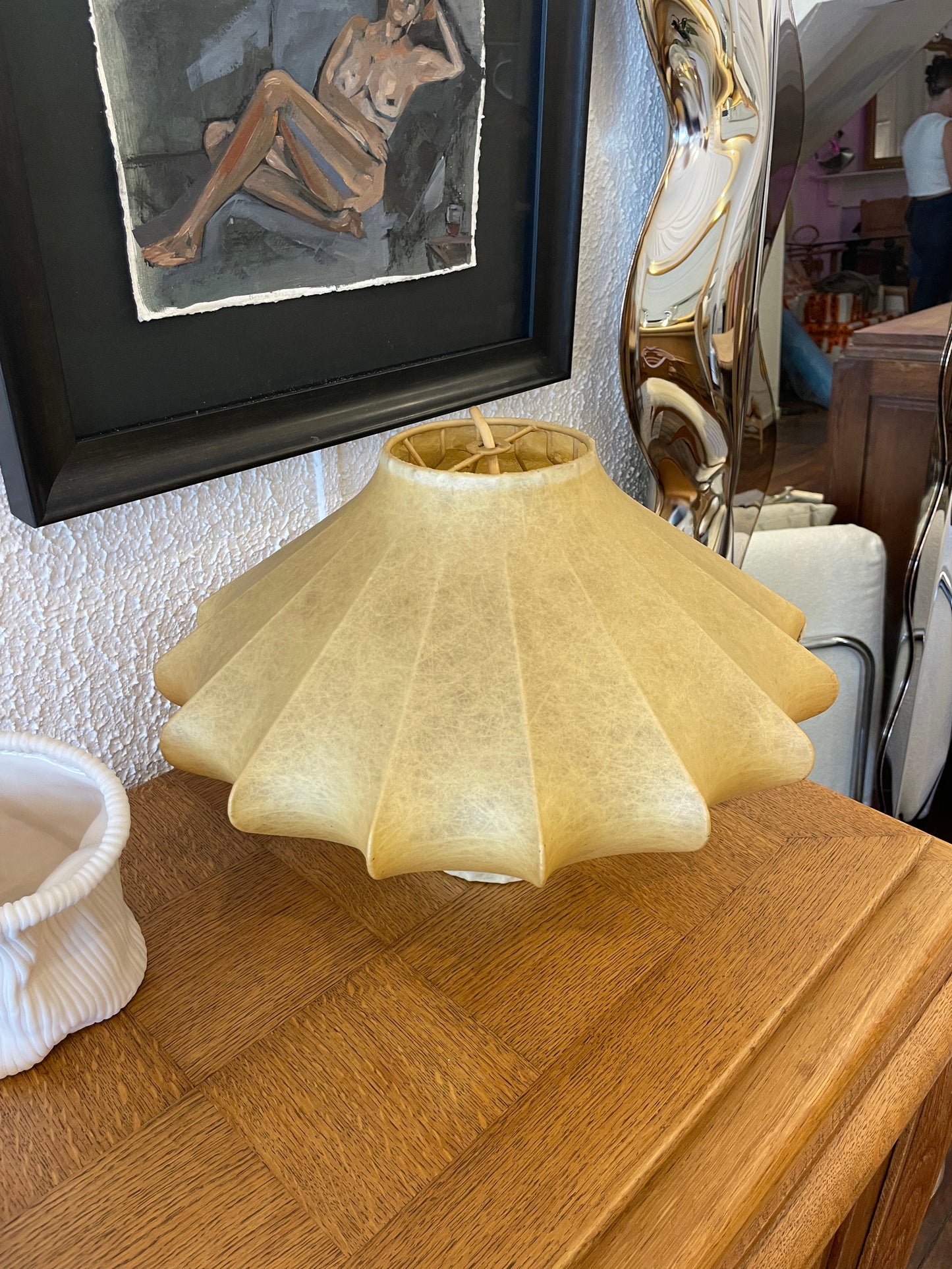 1970s Vintage Cocoon
Pendant Lamp by Achile Castiglioni