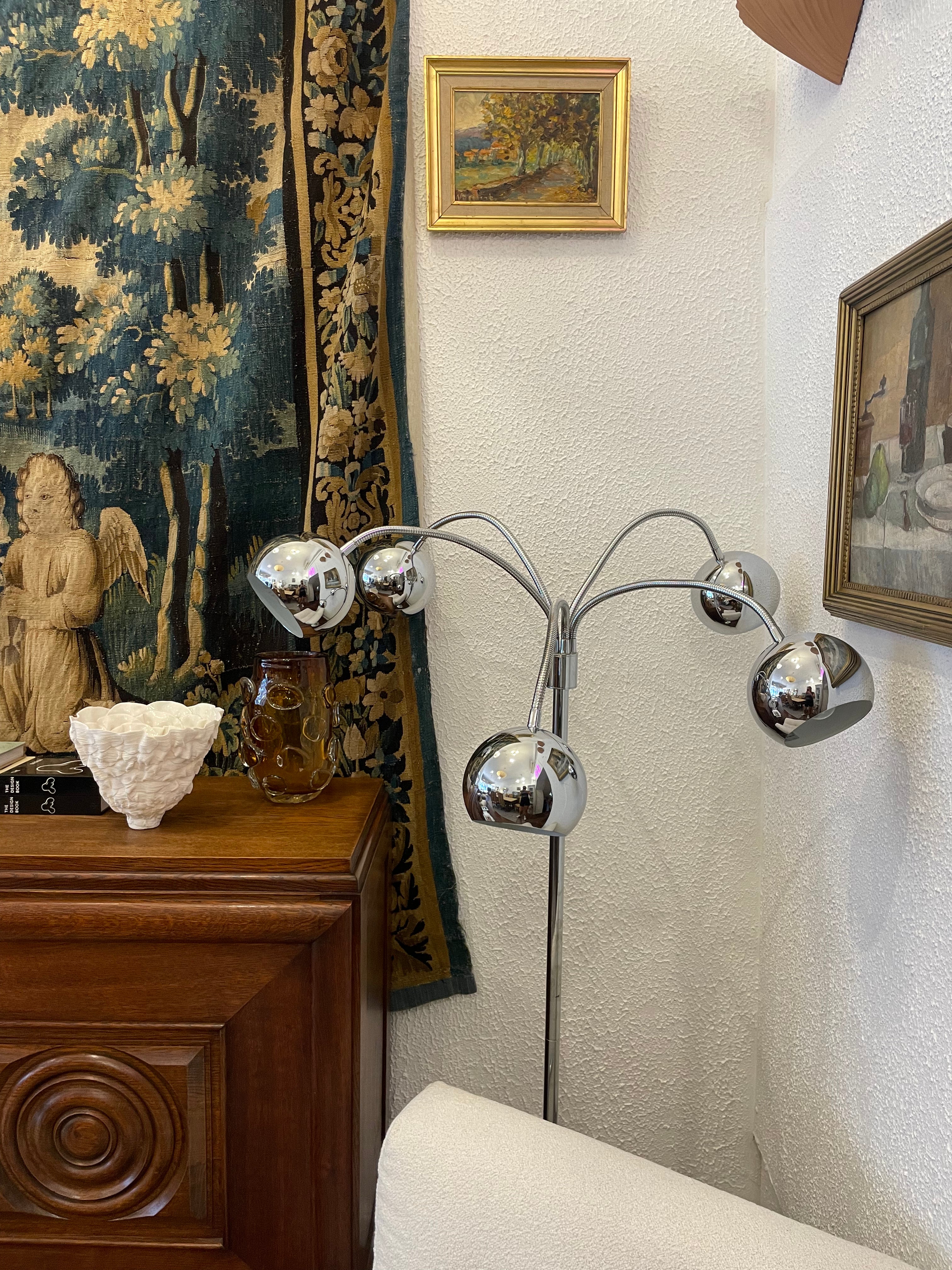 Chrome Floor Lamp 1970s
France