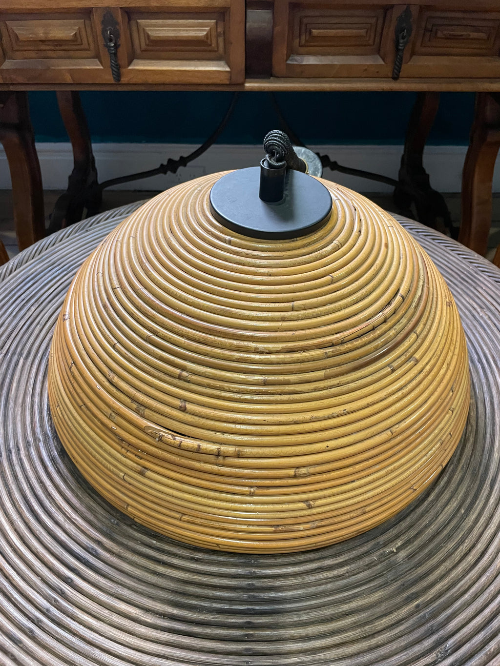 1960s Italian Bamboo Pendant