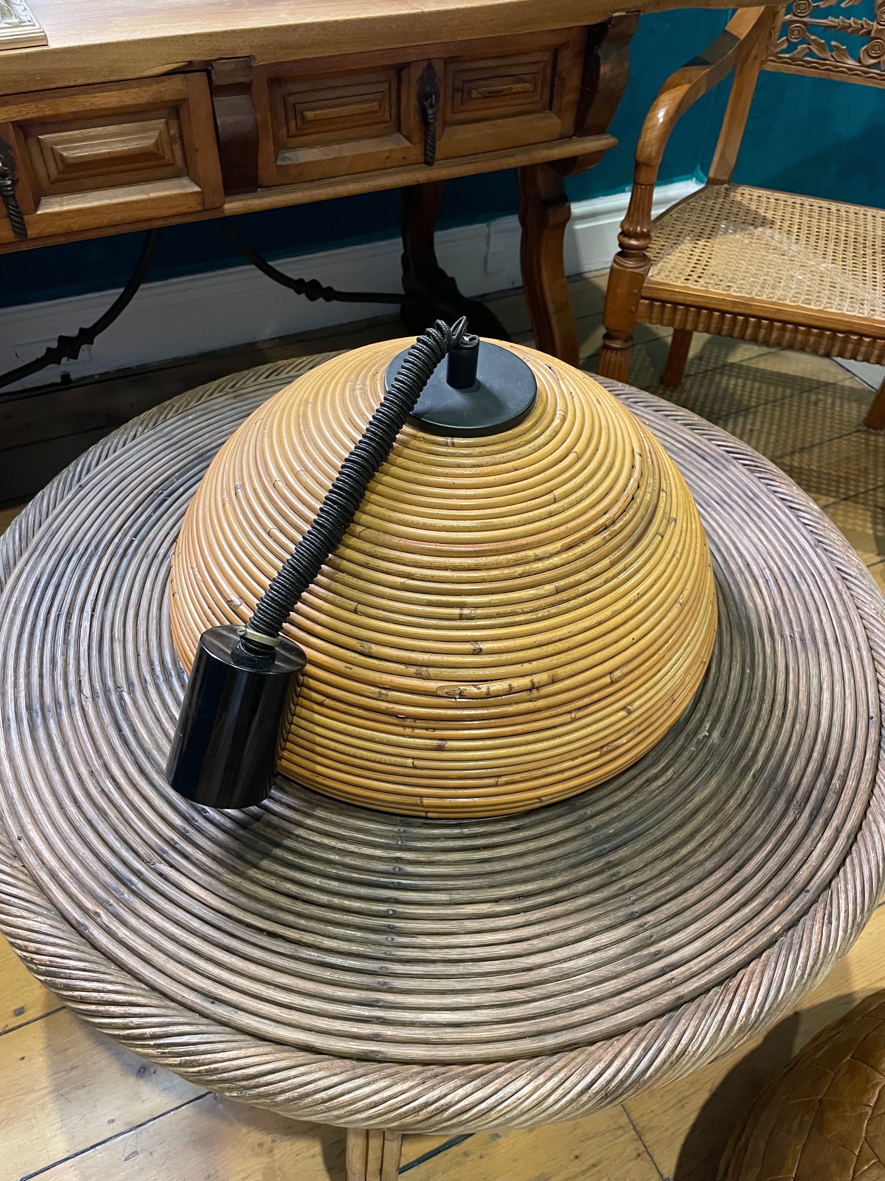 1960s Italian Bamboo Pendant