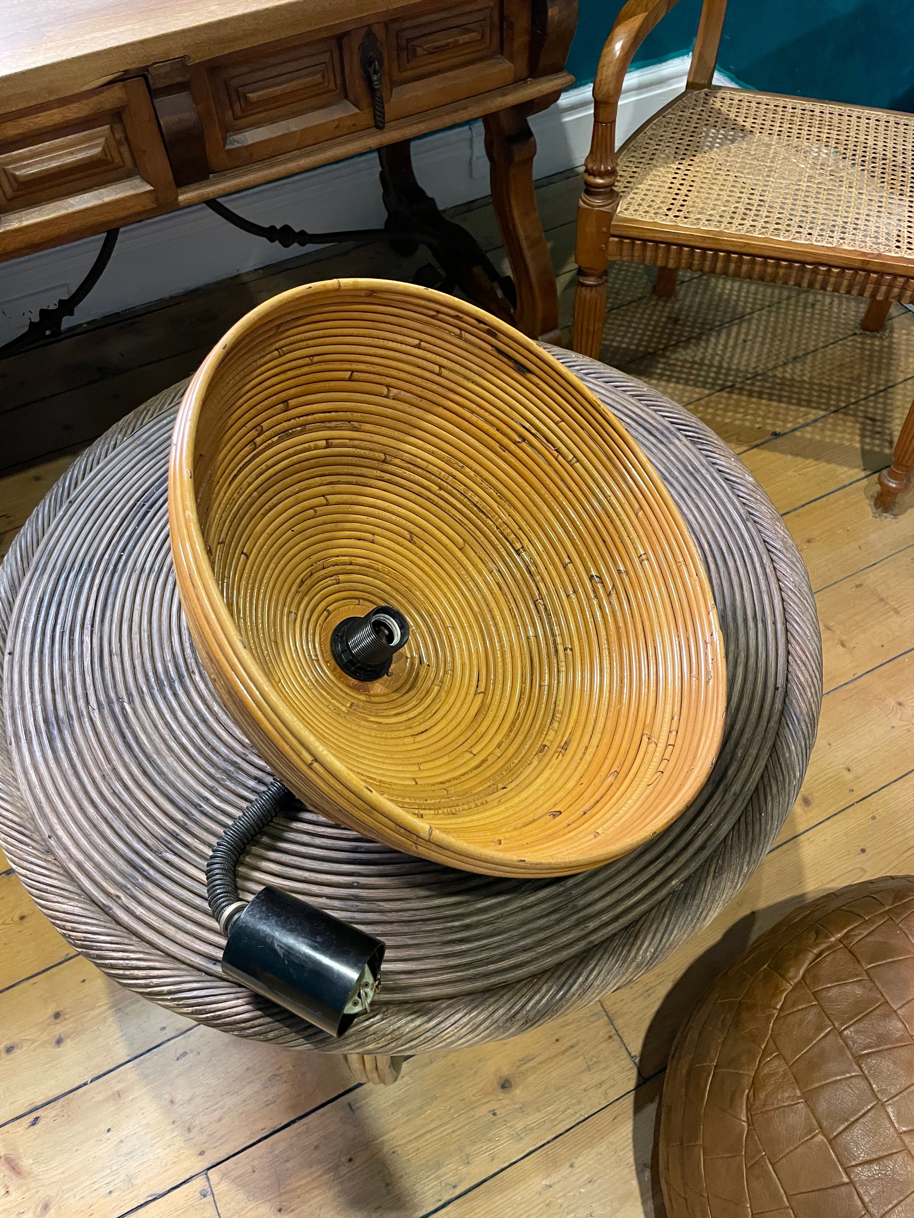 1960s Italian Bamboo Pendant