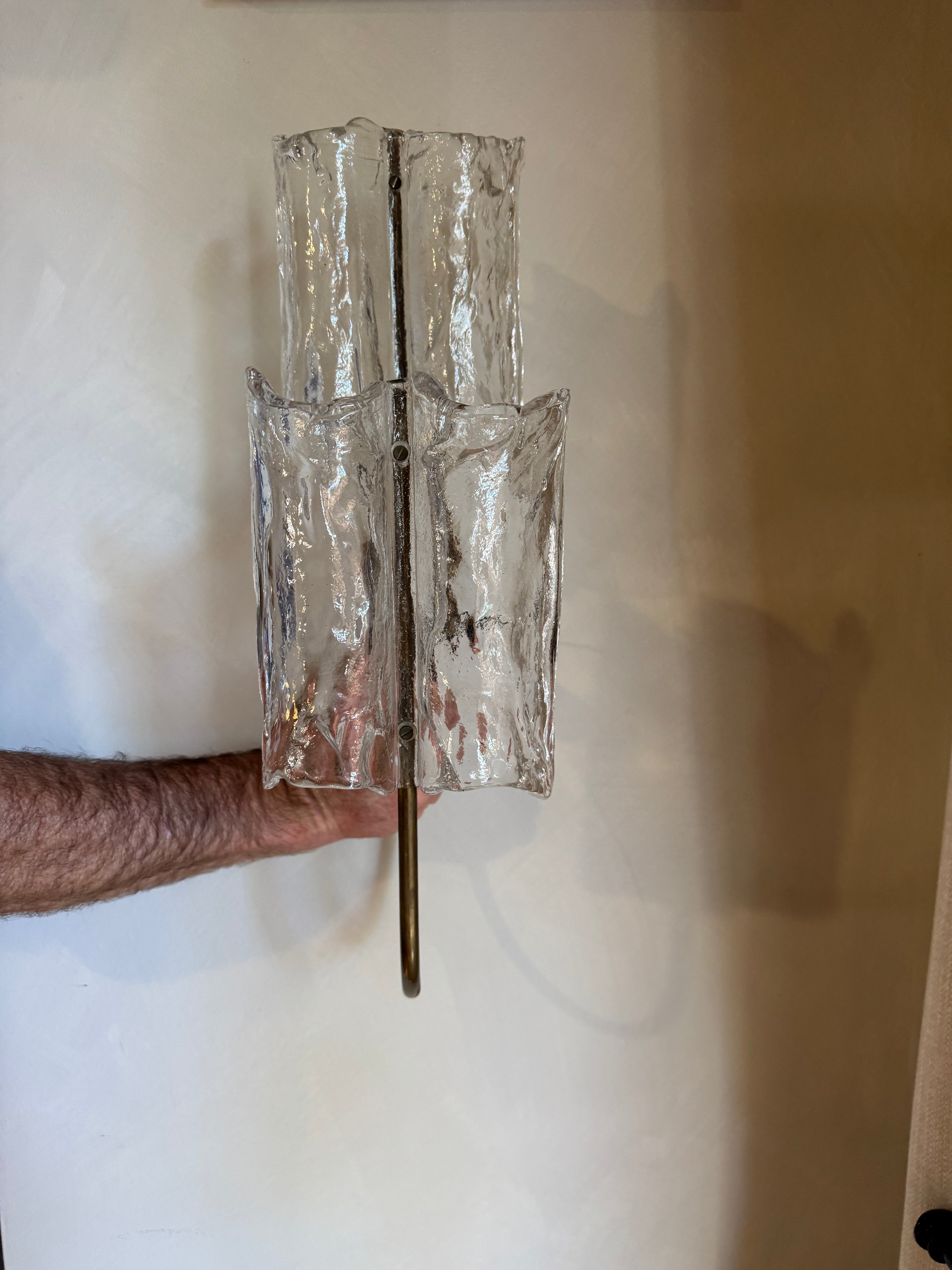 Barovier & Toso Murano Wall Lights 1940s - Pair