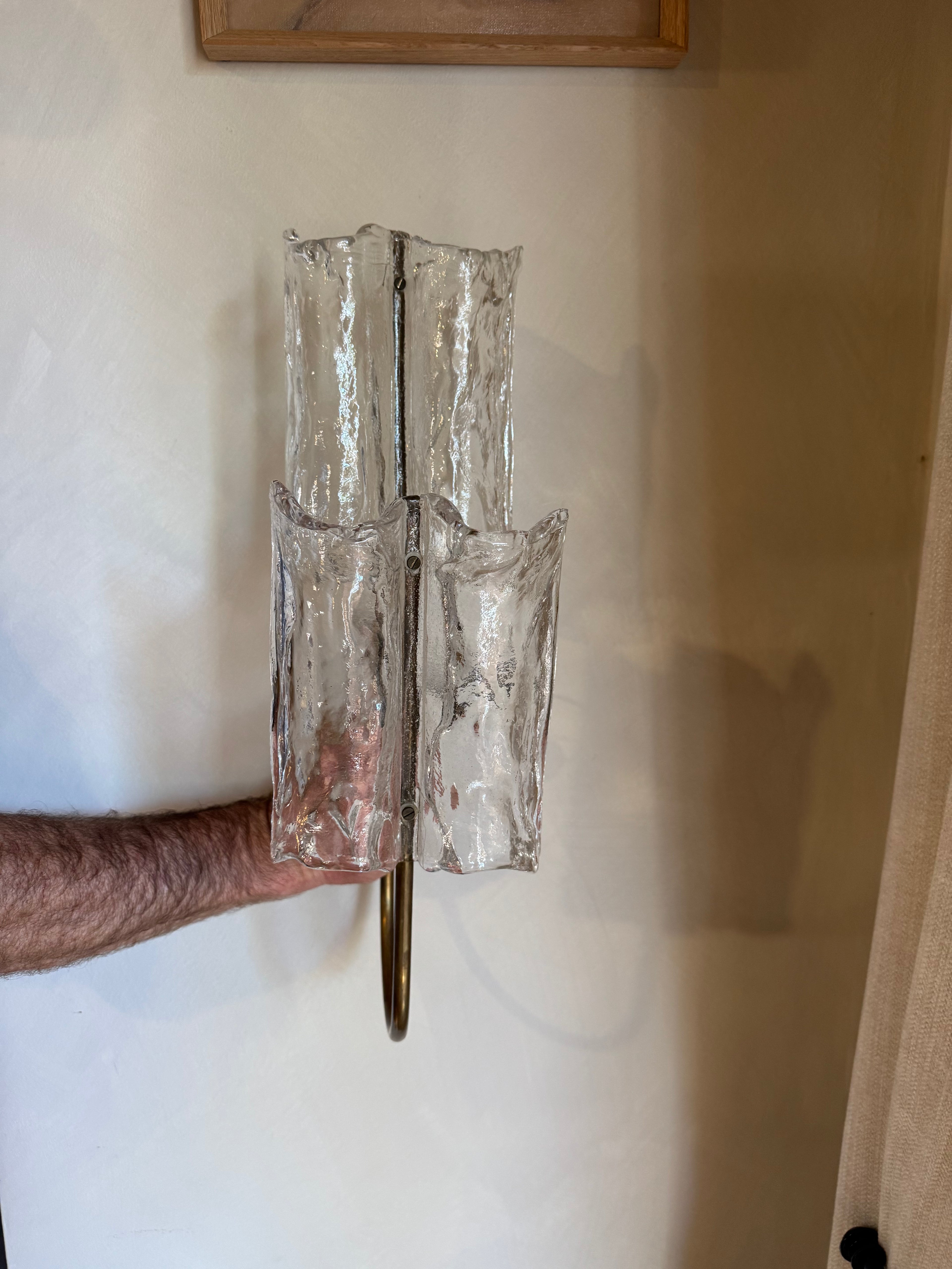 Barovier & Toso Murano Wall Lights 1940s - Pair