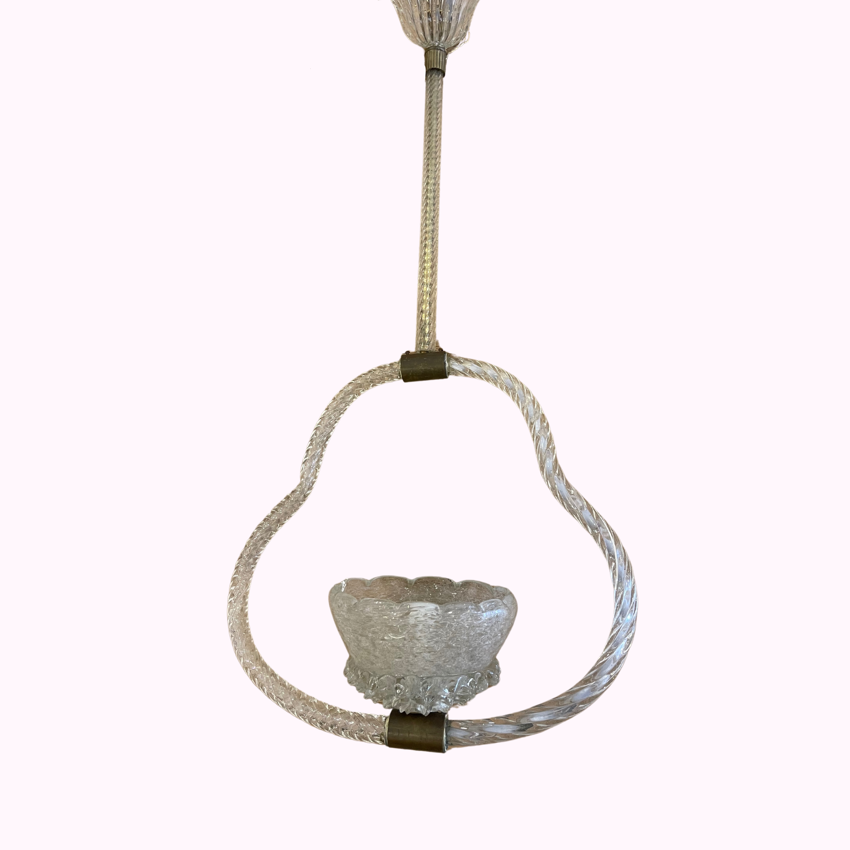 1940s Italy Barovier & Toso Pendant