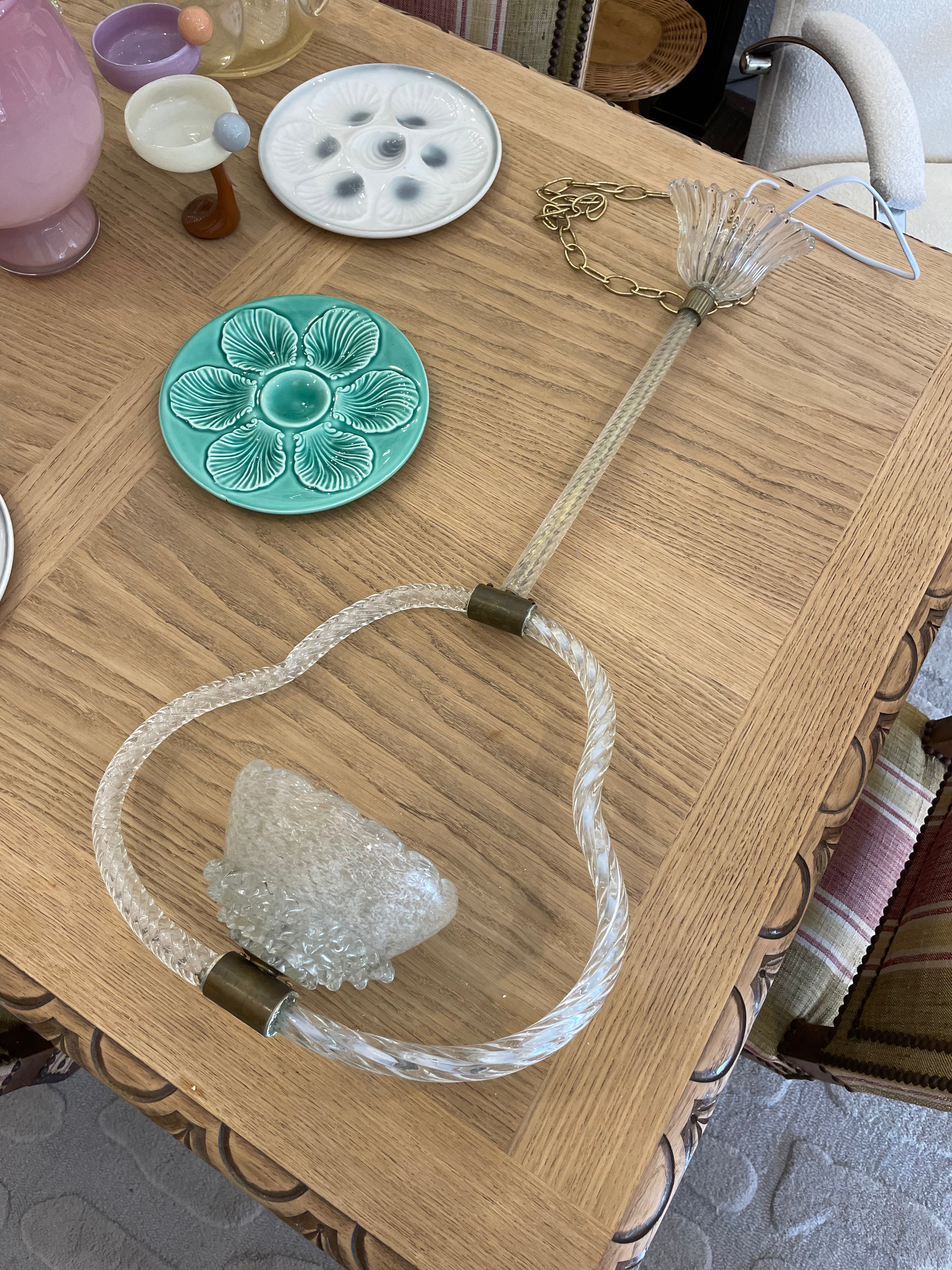 1940s Italy Barovier & Toso Pendant