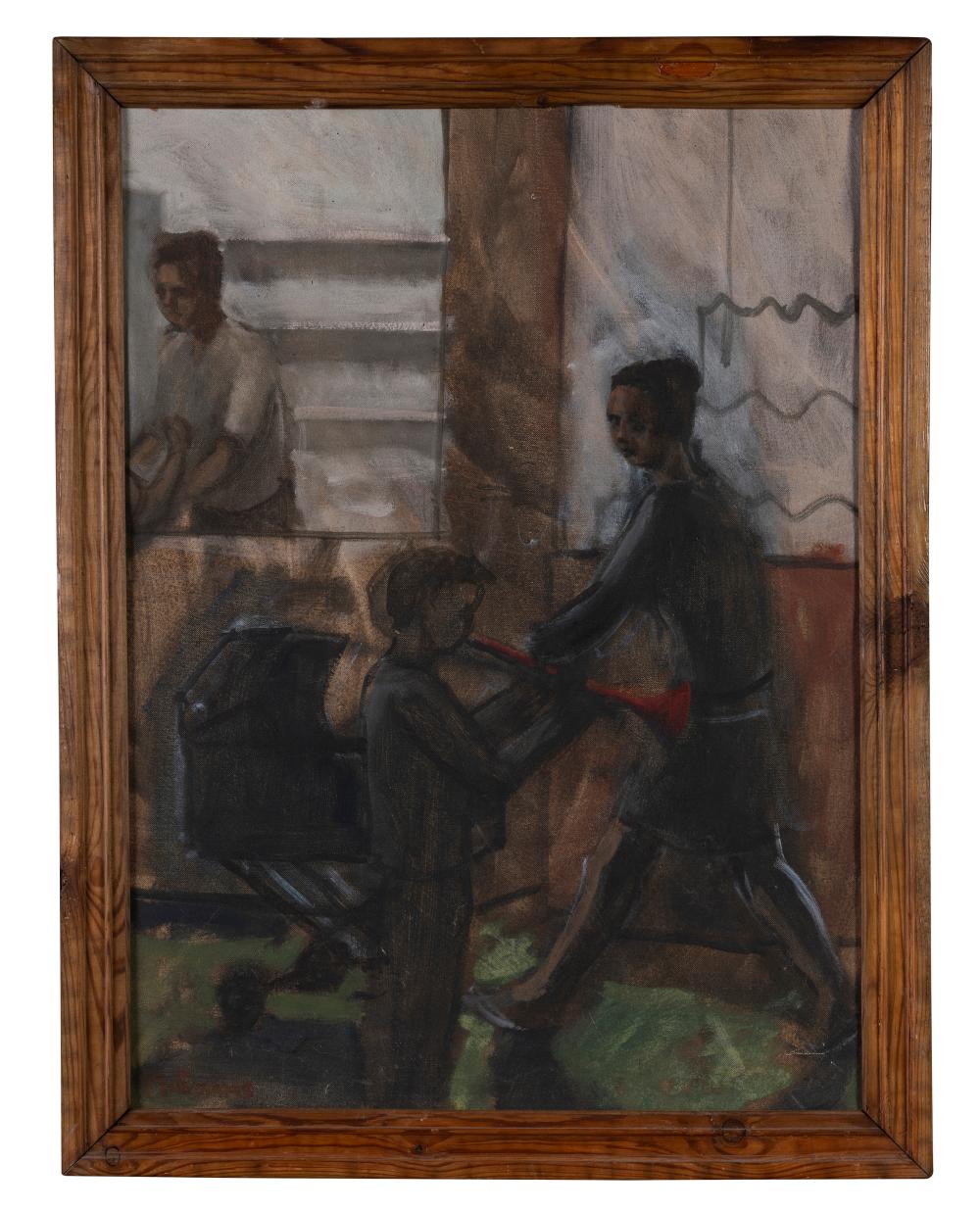 Framed Mother & Child Vintage Artwork