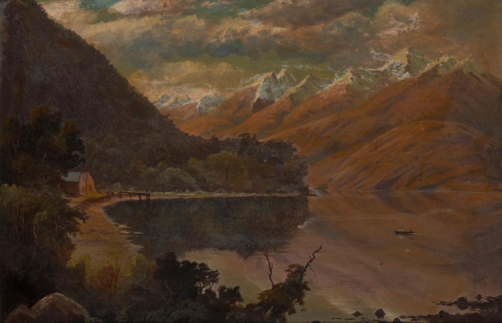 Landscape Oil on Board Antique