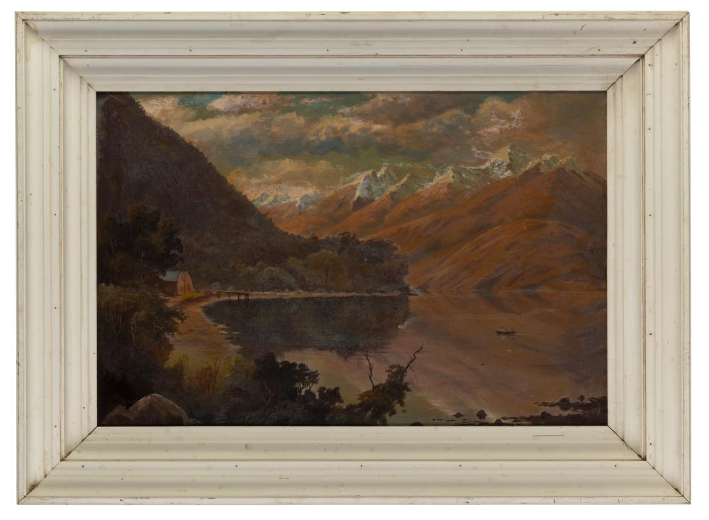 Landscape Oil on Board Antique