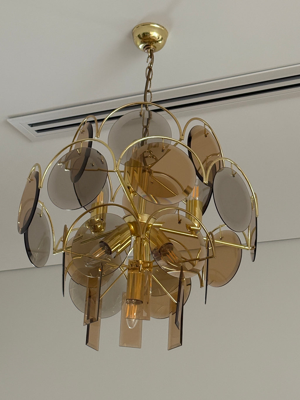 1970s Vistosi Murano chandelier