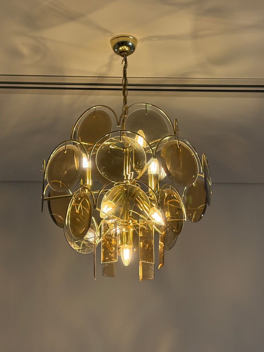 1970s Vistosi Murano chandelier
