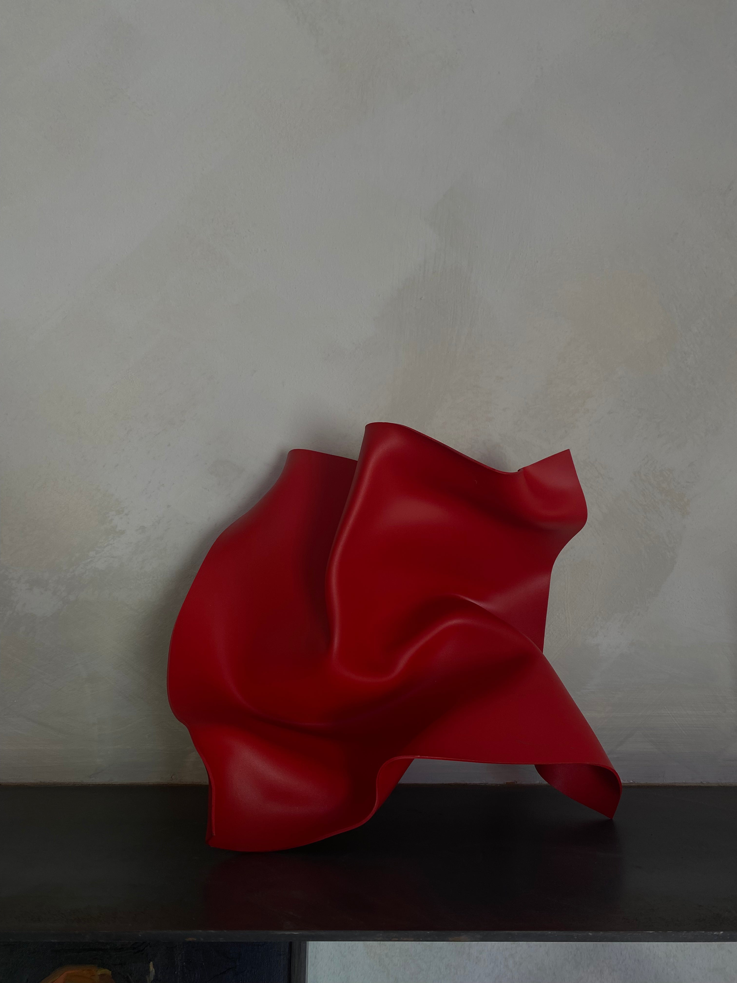 'Red Flag' Resin Sculpture by Mariel