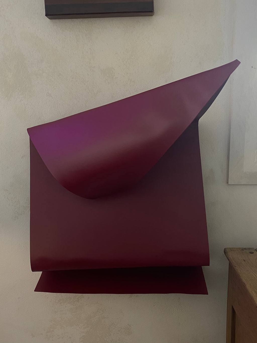 'Burgundy Dreams' Resin Sculpture by Mariel