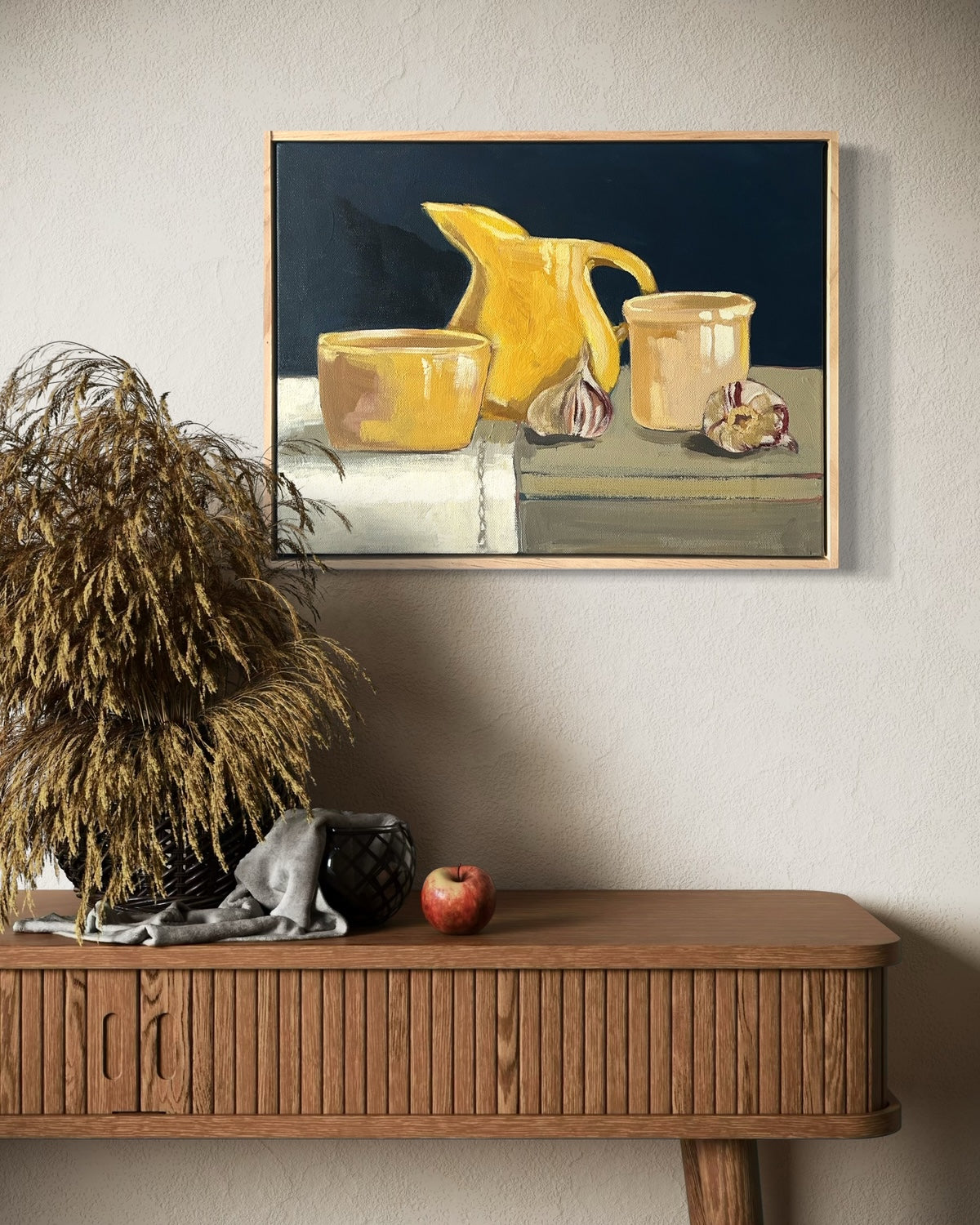 'The Mustard Glaze' by Jody Rigby- Contemporary Still Life Painting