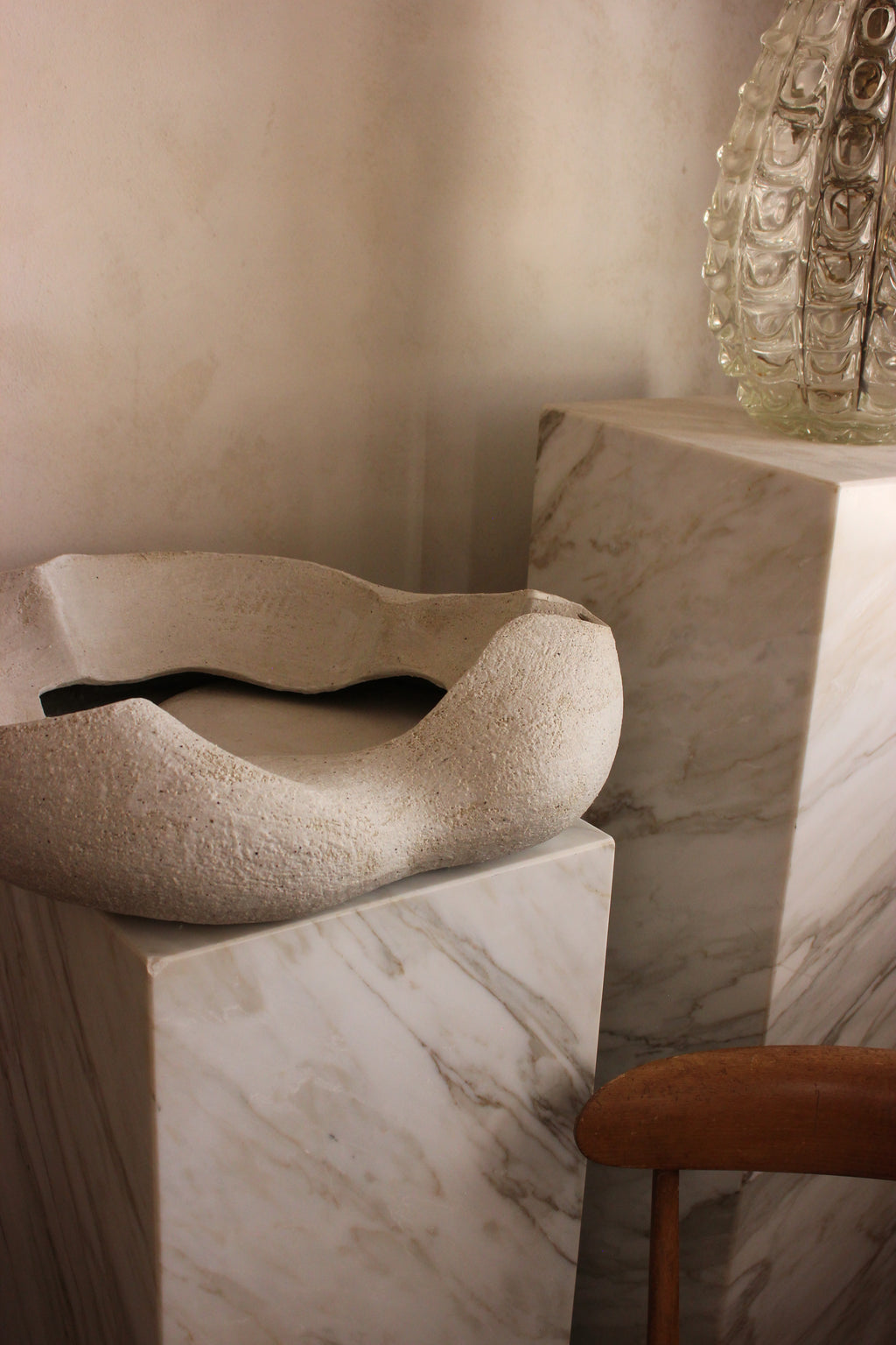 Organic curve and negative space sculpture