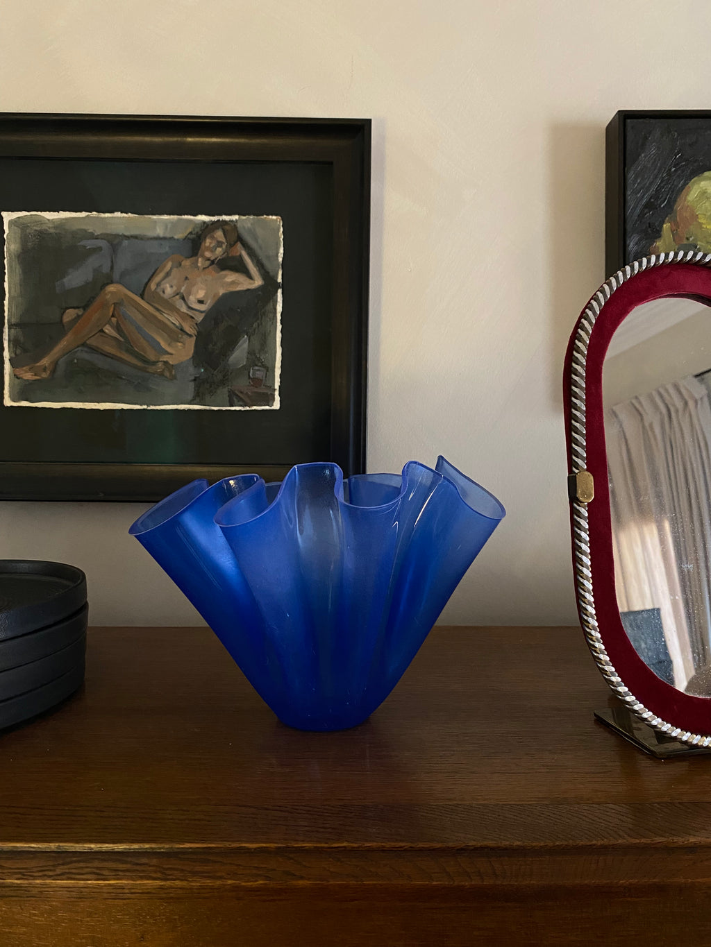 Medium Cobalt Blue Sascha Anthony Vase