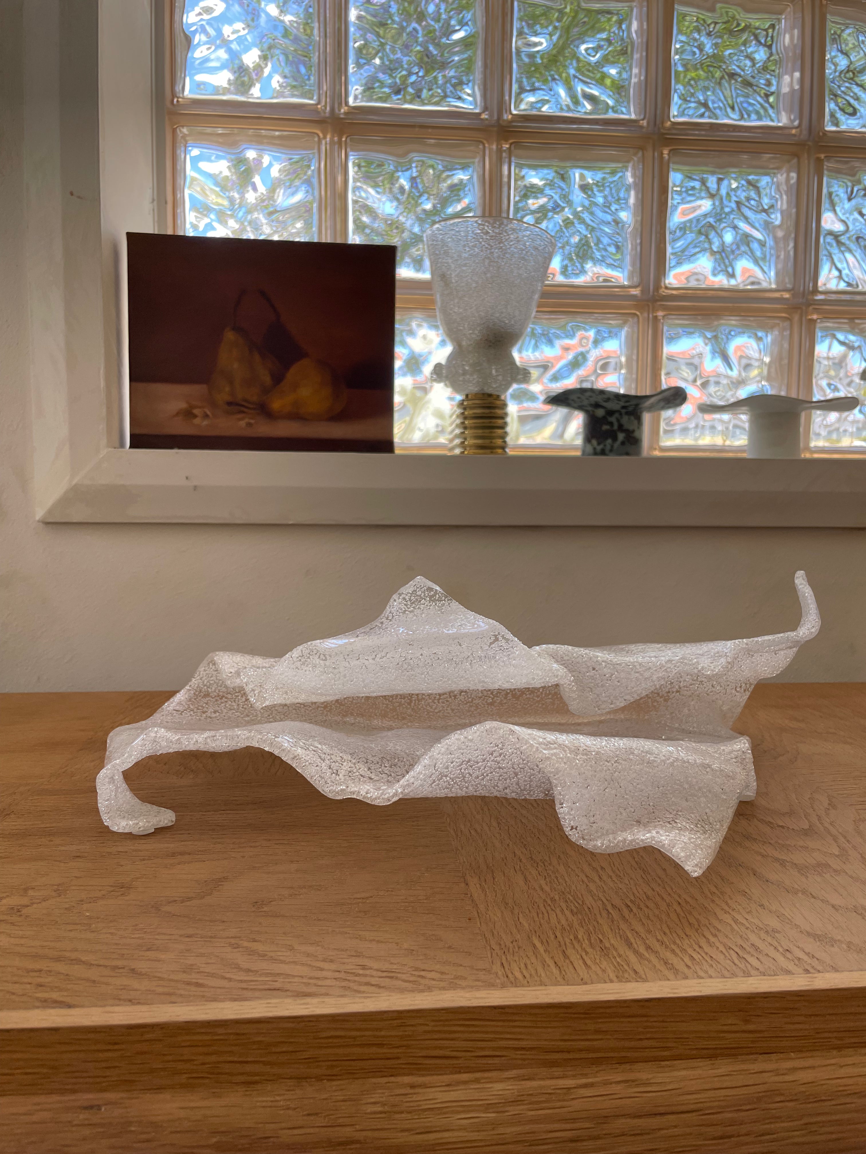 Freeform Resin Sculpture by Mariel – Frosted White Decorative Art