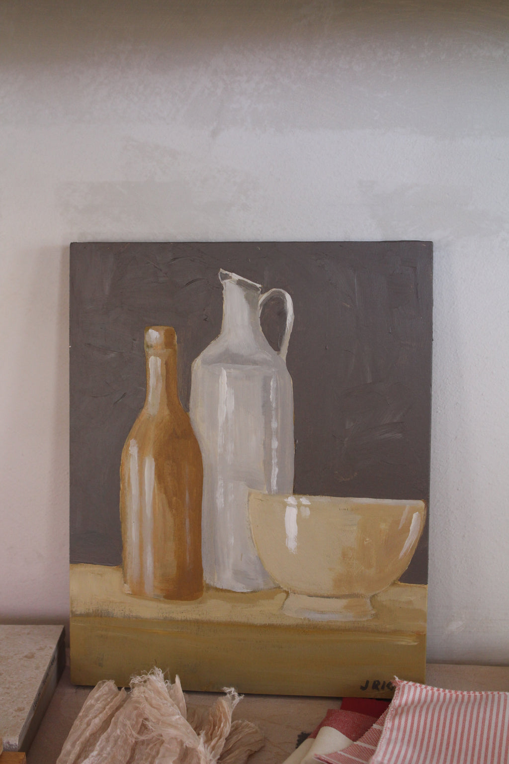 'Sympathetic Pottery' by Jody Rigby- Contemporary Still Life Painting
