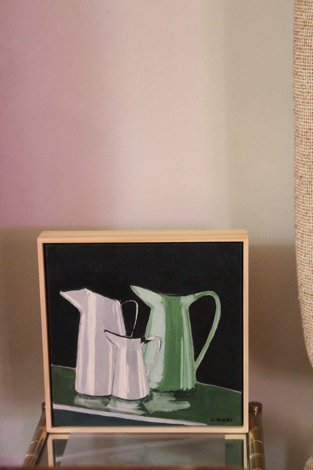 'Enamel Trio' by Jody Rigby- Comtemporary Still Life Painting