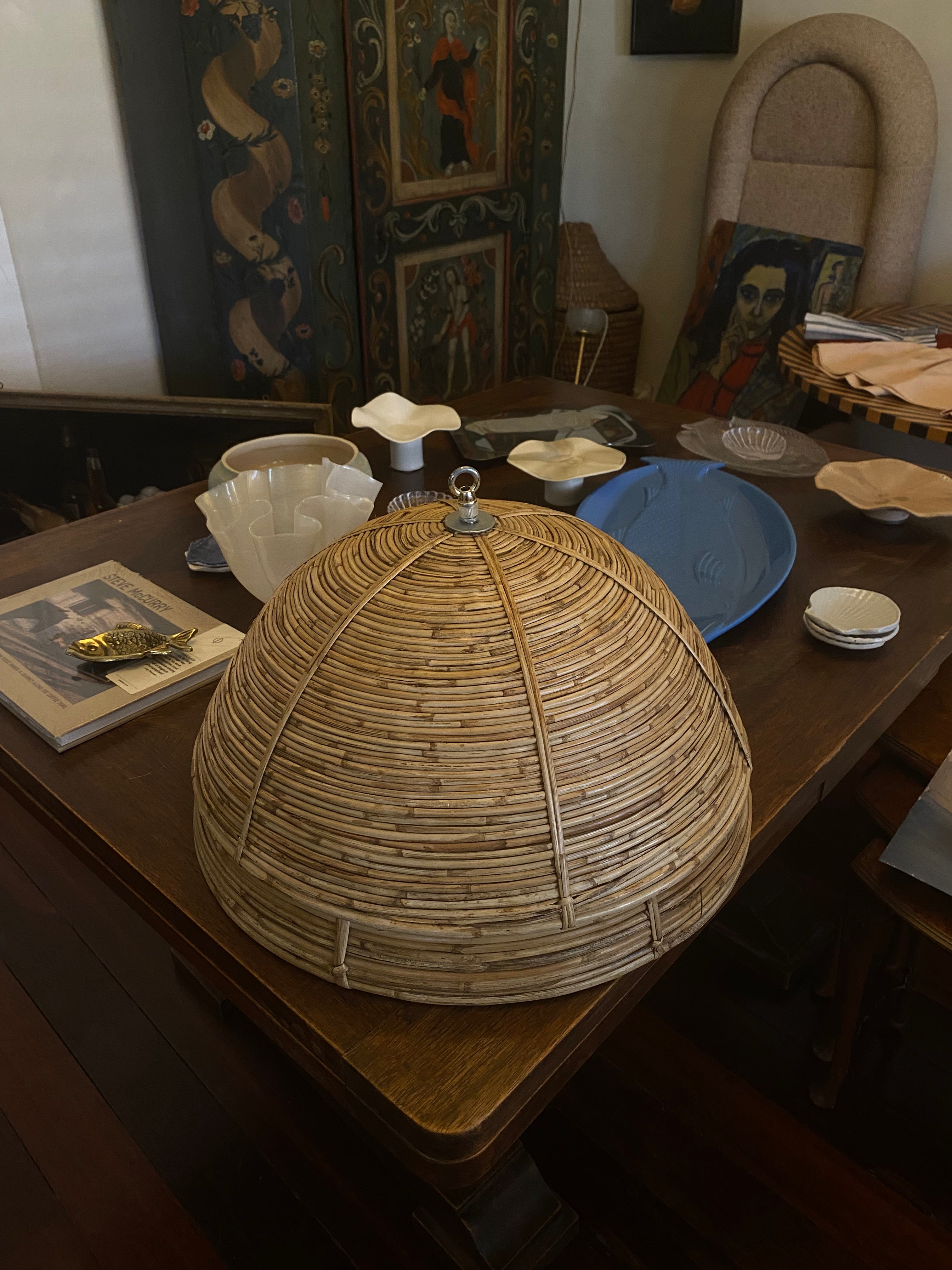 Italian Bamboo Pendant 1960s