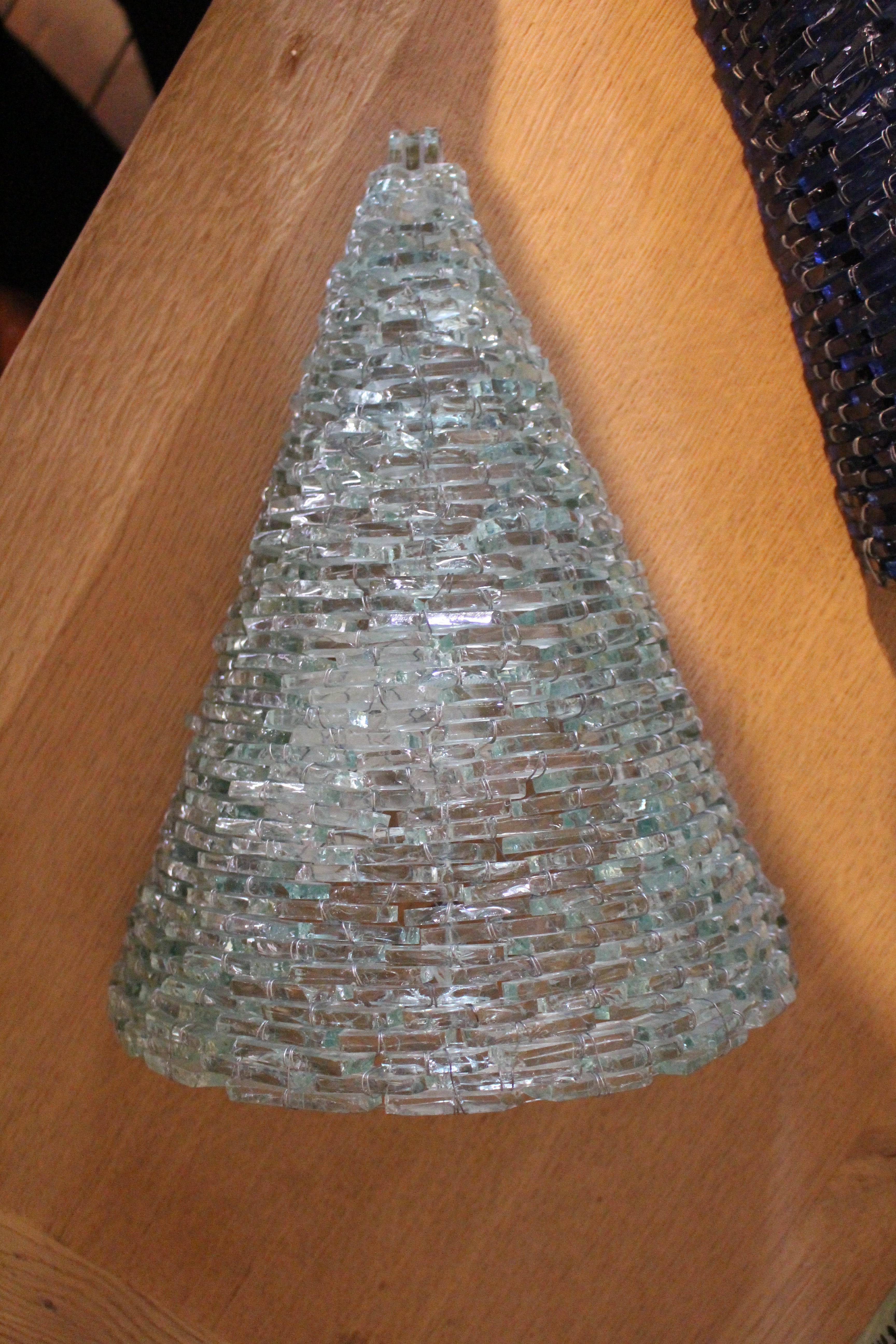 Fontana Arte Glass Sconces (Blue and Aqua) Midcentury Italy