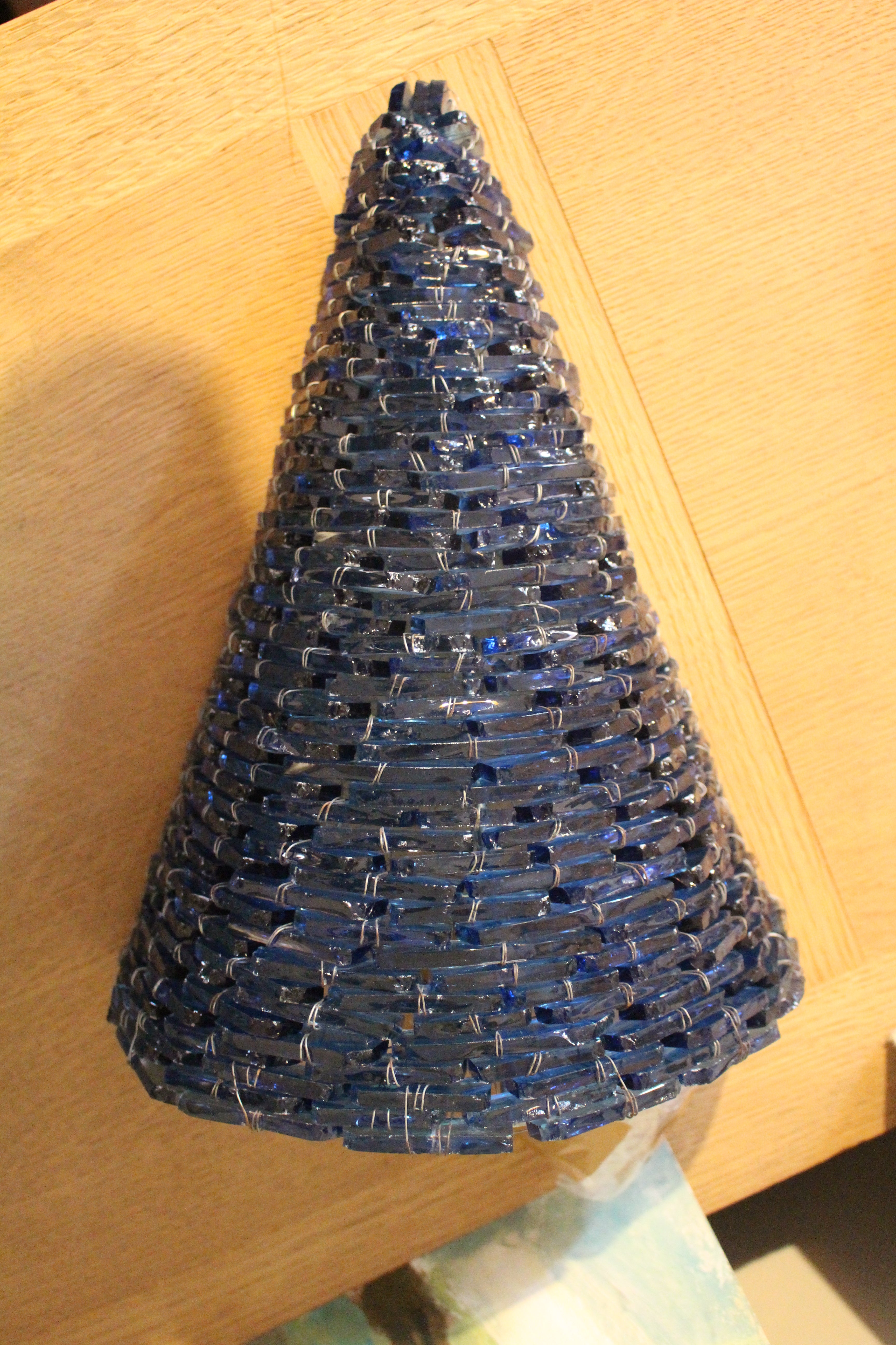 Fontana Arte Glass Sconces (Blue and Aqua) Midcentury Italy