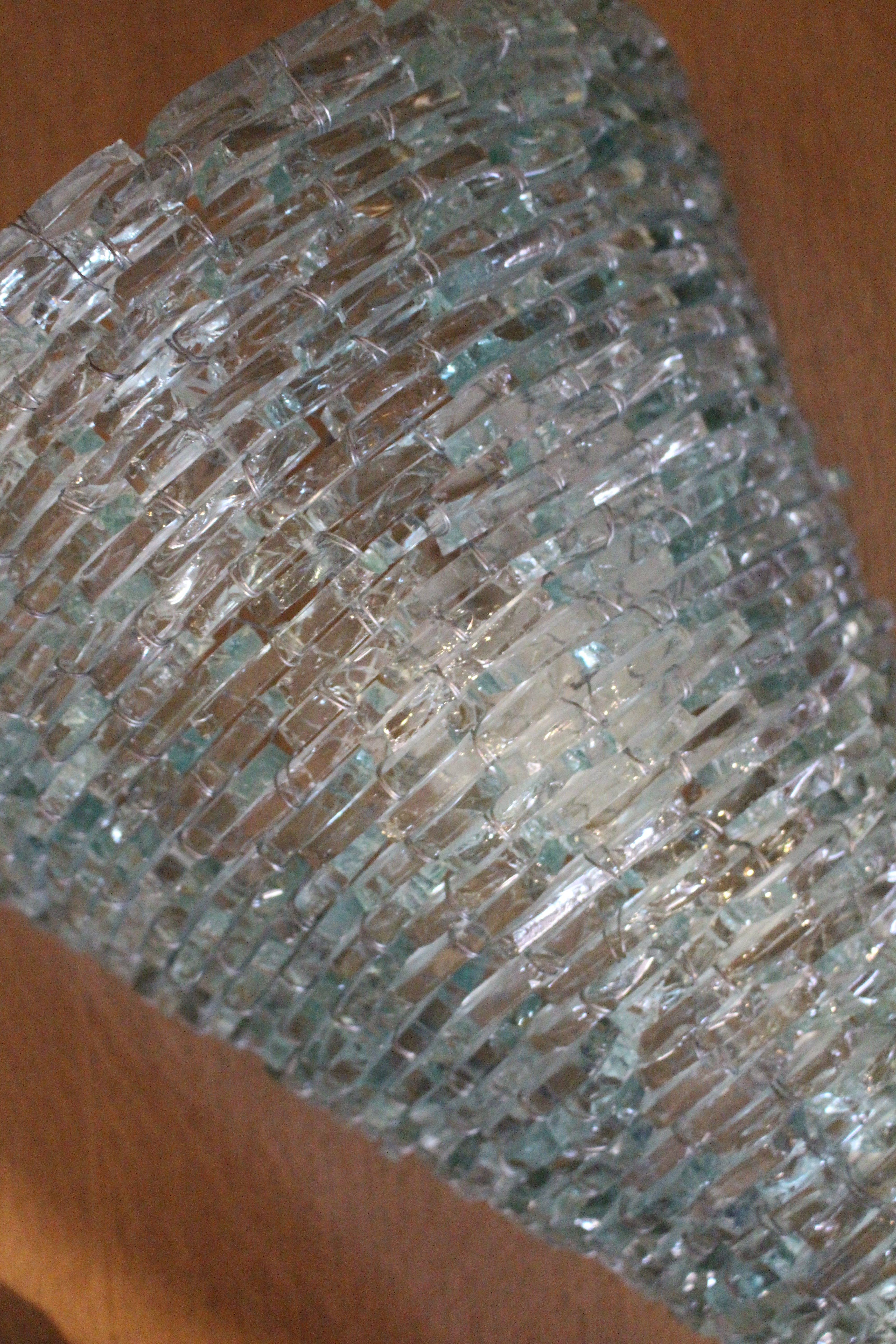 Fontana Arte Glass Sconces (Blue and Aqua) Midcentury Italy