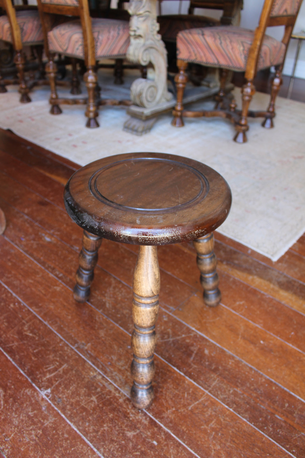 Brutalist Stool France early 20th Century